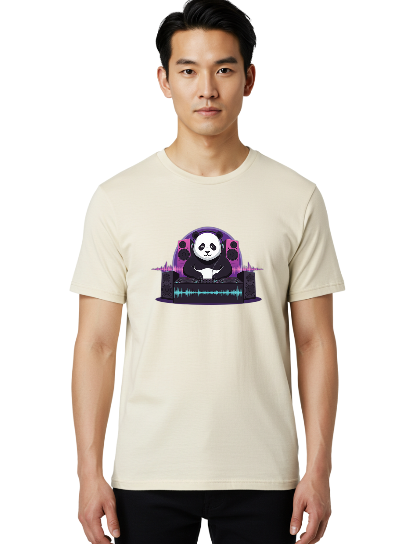 Panda-Dj Men'S Graphic Tee, 100% Cotton, Comfortable Casual Summer Wear, Machine Washable, Vintage Camera, Old Camera, Antique Camera, Black Camera, Classic Photography, Photography Equipment, Nostalgic Device, Film Camera, Camera Art Ban041