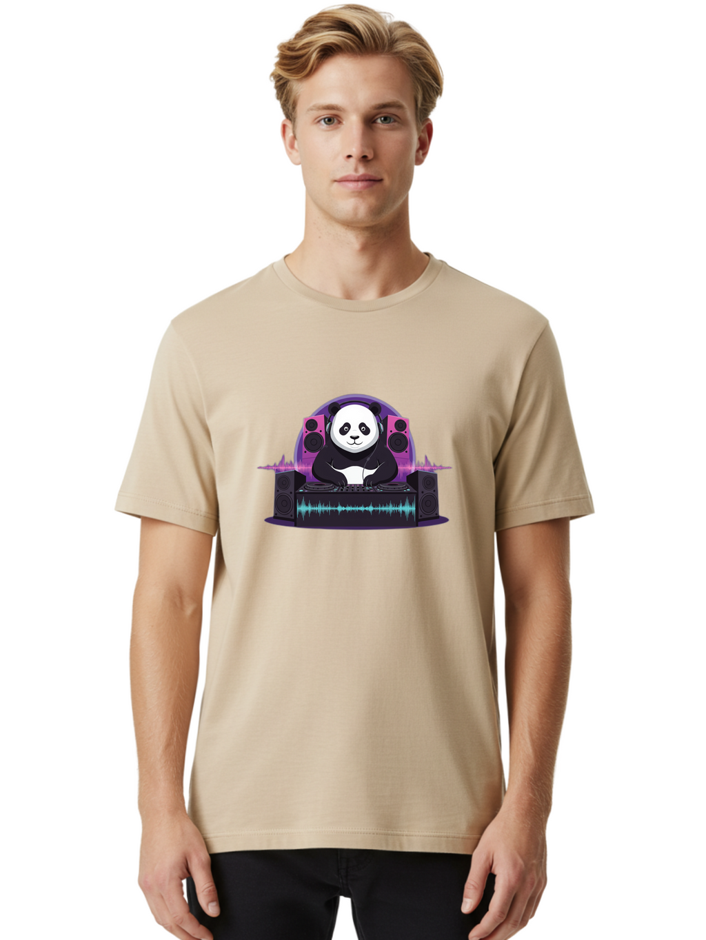 Panda-Dj Men'S Graphic Tee, 100% Cotton, Comfortable Casual Summer Wear, Machine Washable, Vintage Camera, Old Camera, Antique Camera, Black Camera, Classic Photography, Photography Equipment, Nostalgic Device, Film Camera, Camera Art Ban041