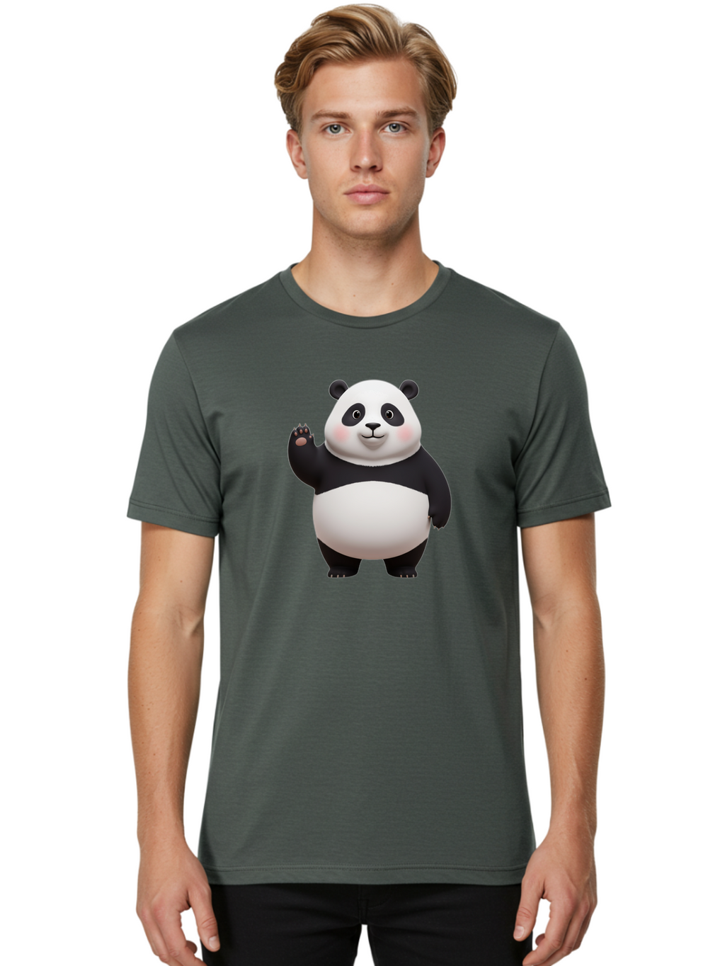 Panda Men'S Graphic Tee, 100% Cotton, Comfortable Casual Summer Wear, Machine Washable, Vintage Camera, Old Camera, Antique Camera, Black Camera, Classic Photography, Photography Equipment, Nostalgic Device, Film Camera, Camera Art Ban043