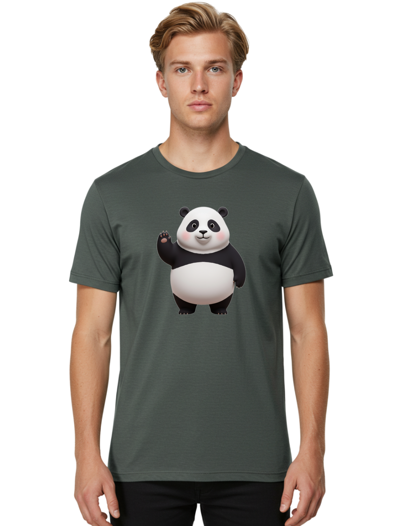 Panda Men'S Graphic Tee, 100% Cotton, Comfortable Casual Summer Wear, Machine Washable, Vintage Camera, Old Camera, Antique Camera, Black Camera, Classic Photography, Photography Equipment, Nostalgic Device, Film Camera, Camera Art Ban043