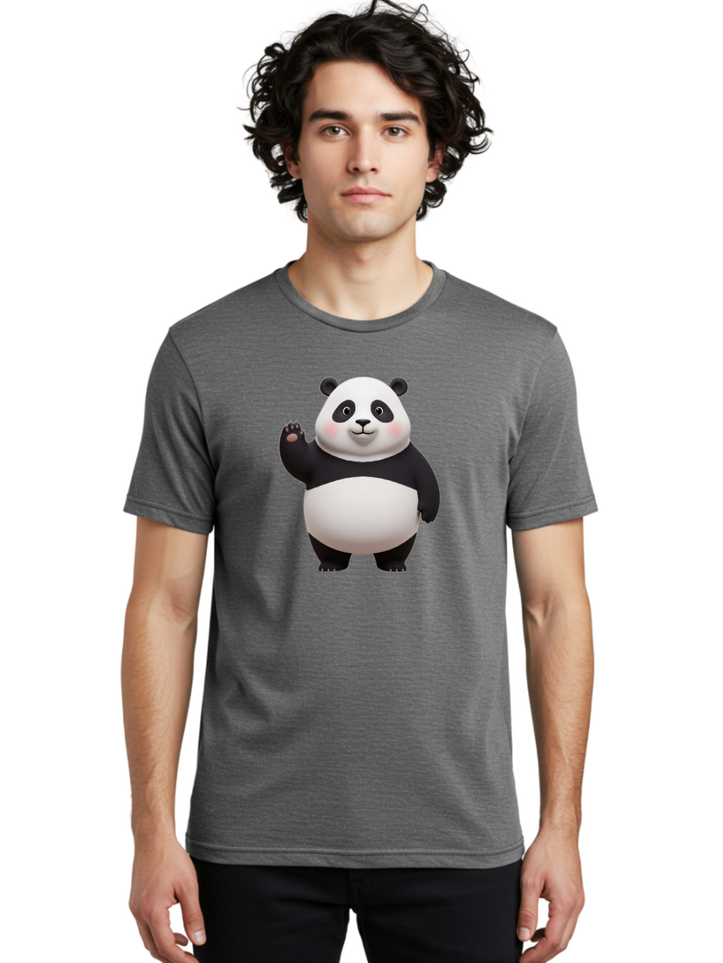 Panda Men'S Graphic Tee, 100% Cotton, Comfortable Casual Summer Wear, Machine Washable, Vintage Camera, Old Camera, Antique Camera, Black Camera, Classic Photography, Photography Equipment, Nostalgic Device, Film Camera, Camera Art Ban043