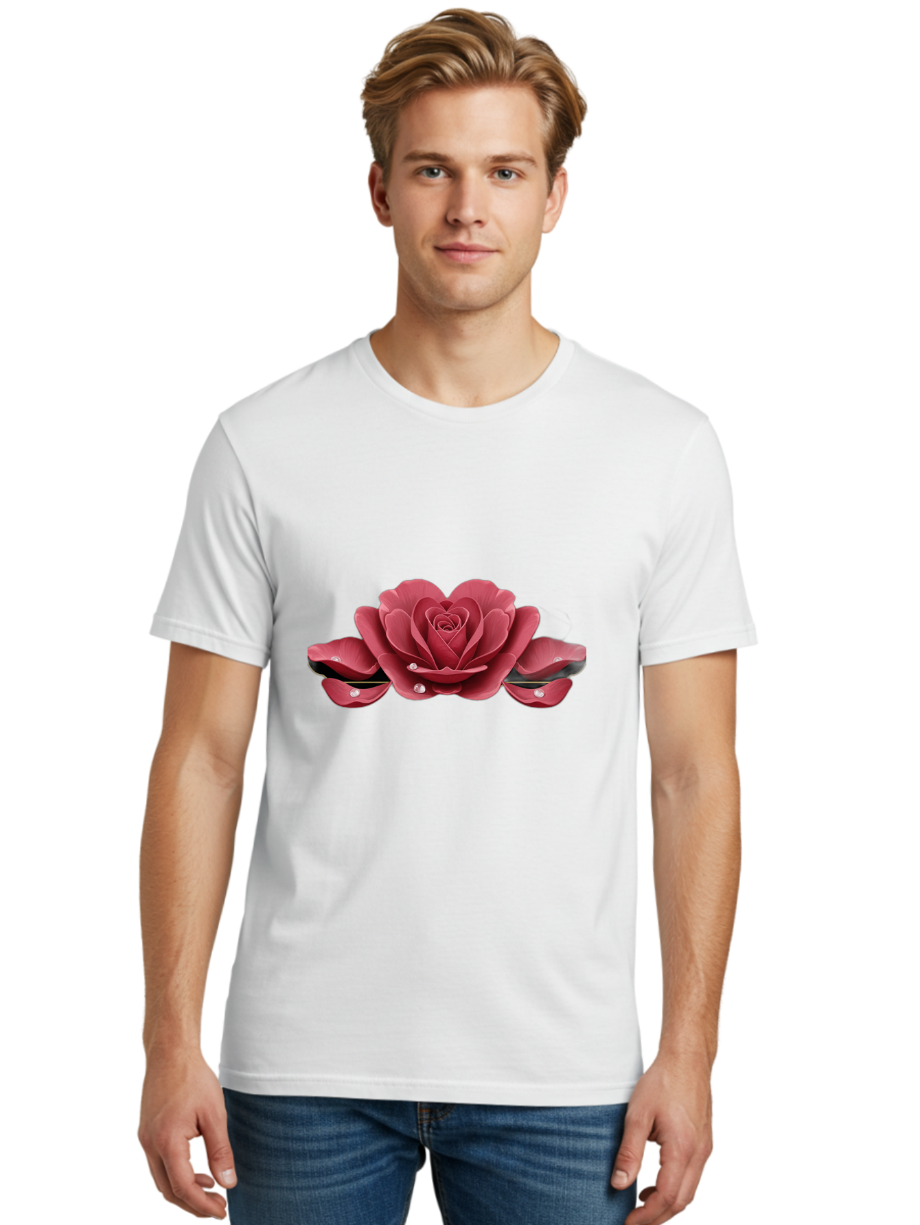 Paper-Flower-With-Pearls Men'S Graphic Tee, 100% Cotton, Comfortable Casual Summer Wear, Machine Washable, Vintage Camera, Old Camera, Antique Camera, Black Camera, Classic Photography, Photography Equipment, Nostalgic Device, Film Camera, Ban047