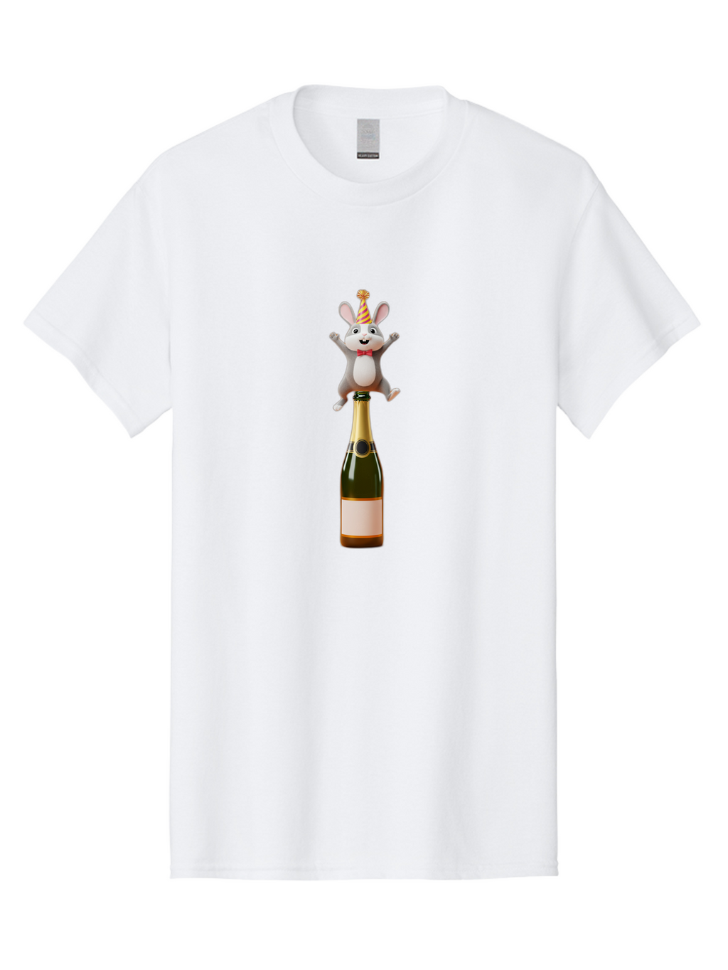 Party-Mouse-Champagne Men'S Graphic Tee, 100% Cotton, Comfortable Casual Summer Wear, Machine Washable, Vintage Camera, Old Camera, Antique Camera, Black Camera, Classic Photography, Photography Equipment, Nostalgic Device, Film Camera, Ban052