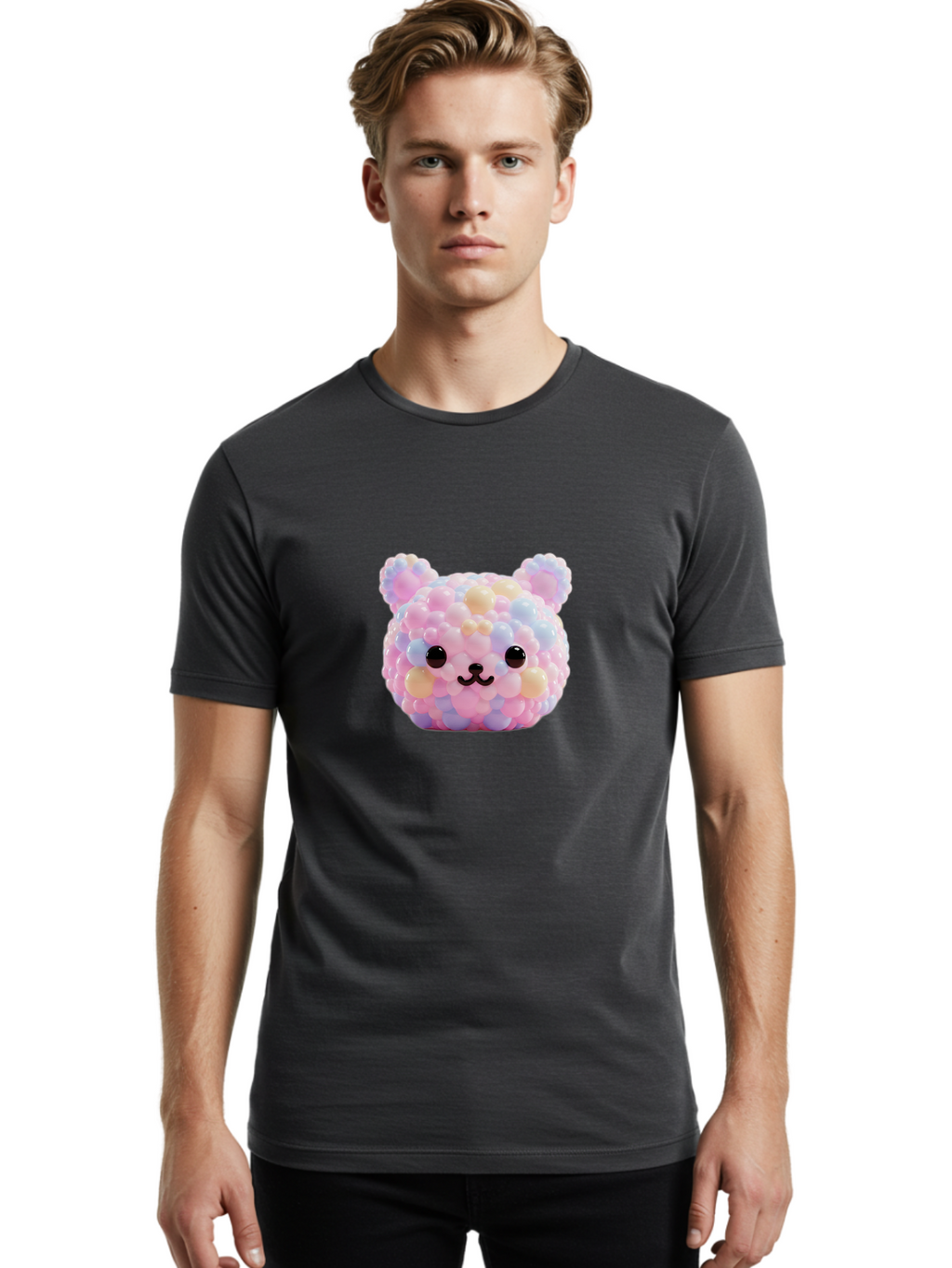 Pastel-Bear Men'S Graphic Tee, 100% Cotton, Comfortable Casual Summer Wear, Machine Washable, Vintage Camera, Old Camera, Antique Camera, Black Camera, Classic Photography, Photography Equipment, Nostalgic Device, Film Camera, Camera Art Ban053