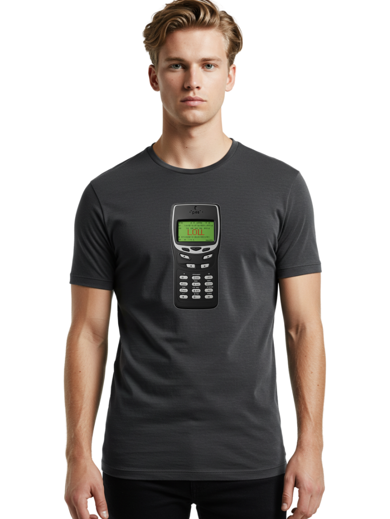 Pda-With-Lol-On-Screen Men'S Graphic Tee, 100% Cotton, Comfortable Casual Summer Wear, Machine Washable, Vintage Camera, Old Camera, Antique Camera, Black Camera, Classic Photography, Photography Equipment, Nostalgic Device, Film Camera, Ban057