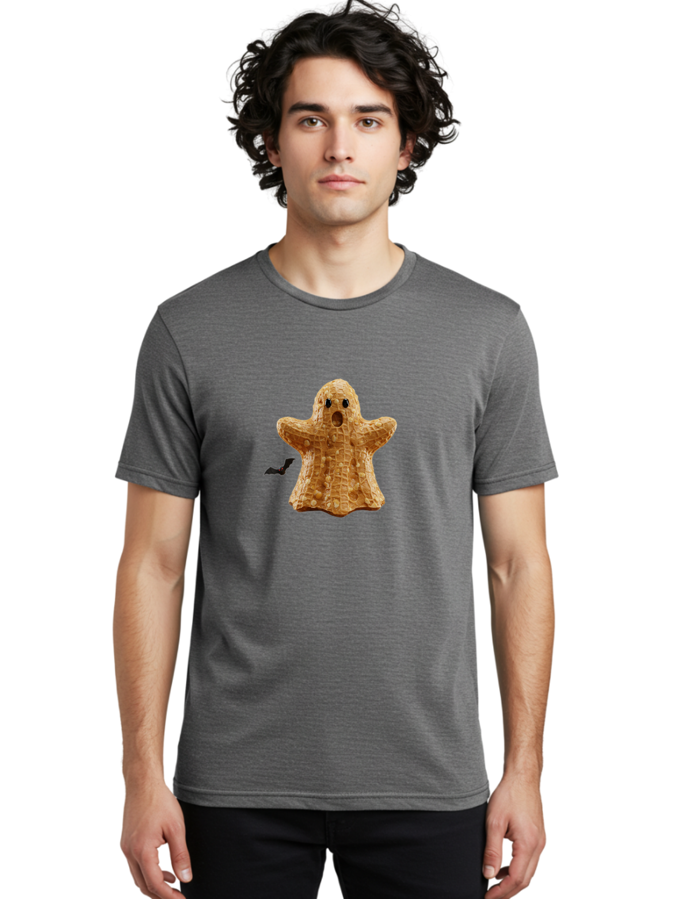 Peanut-Butter-Ghost Men'S Graphic Tee, 100% Cotton, Comfortable Casual Summer Wear, Machine Washable, Vintage Camera, Old Camera, Antique Camera, Black Camera, Classic Photography, Photography Equipment, Nostalgic Device, Film Camera, Ban059