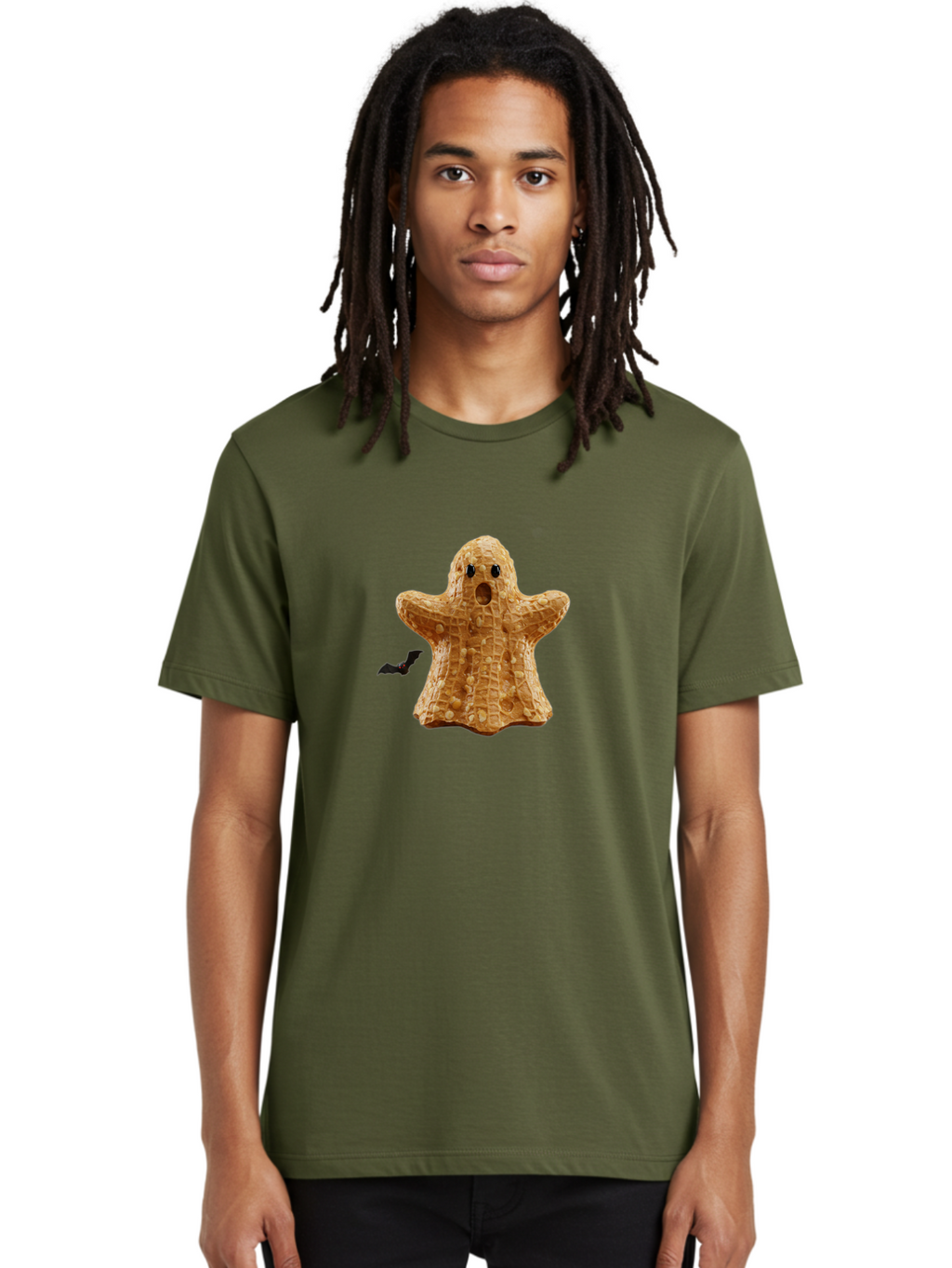 Peanut-Butter-Ghost Men'S Graphic Tee, 100% Cotton, Comfortable Casual Summer Wear, Machine Washable, Vintage Camera, Old Camera, Antique Camera, Black Camera, Classic Photography, Photography Equipment, Nostalgic Device, Film Camera, Ban059