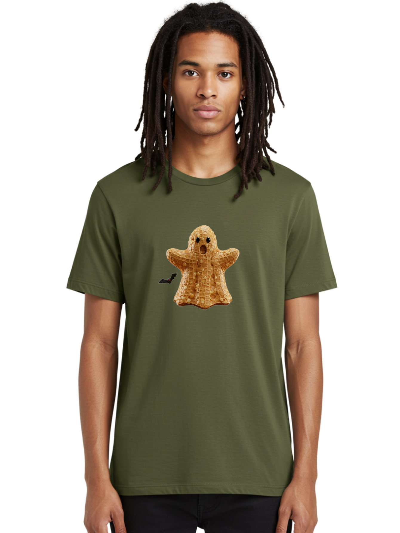 Peanut-Butter-Ghost Men'S Graphic Tee, 100% Cotton, Comfortable Casual Summer Wear, Machine Washable, Vintage Camera, Old Camera, Antique Camera, Black Camera, Classic Photography, Photography Equipment, Nostalgic Device, Film Camera, Ban059