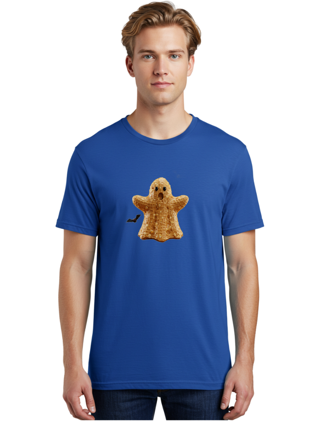 Peanut-Butter-Ghost Men'S Graphic Tee, 100% Cotton, Comfortable Casual Summer Wear, Machine Washable, Vintage Camera, Old Camera, Antique Camera, Black Camera, Classic Photography, Photography Equipment, Nostalgic Device, Film Camera, Ban059