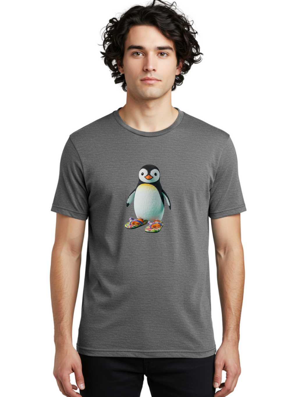 Penguin-3 Men'S Graphic Tee, 100% Cotton, Comfortable Casual Summer Wear, Machine Washable, Vintage Camera, Old Camera, Antique Camera, Black Camera, Classic Photography, Photography Equipment, Nostalgic Device, Film Camera, Camera Art Ban063