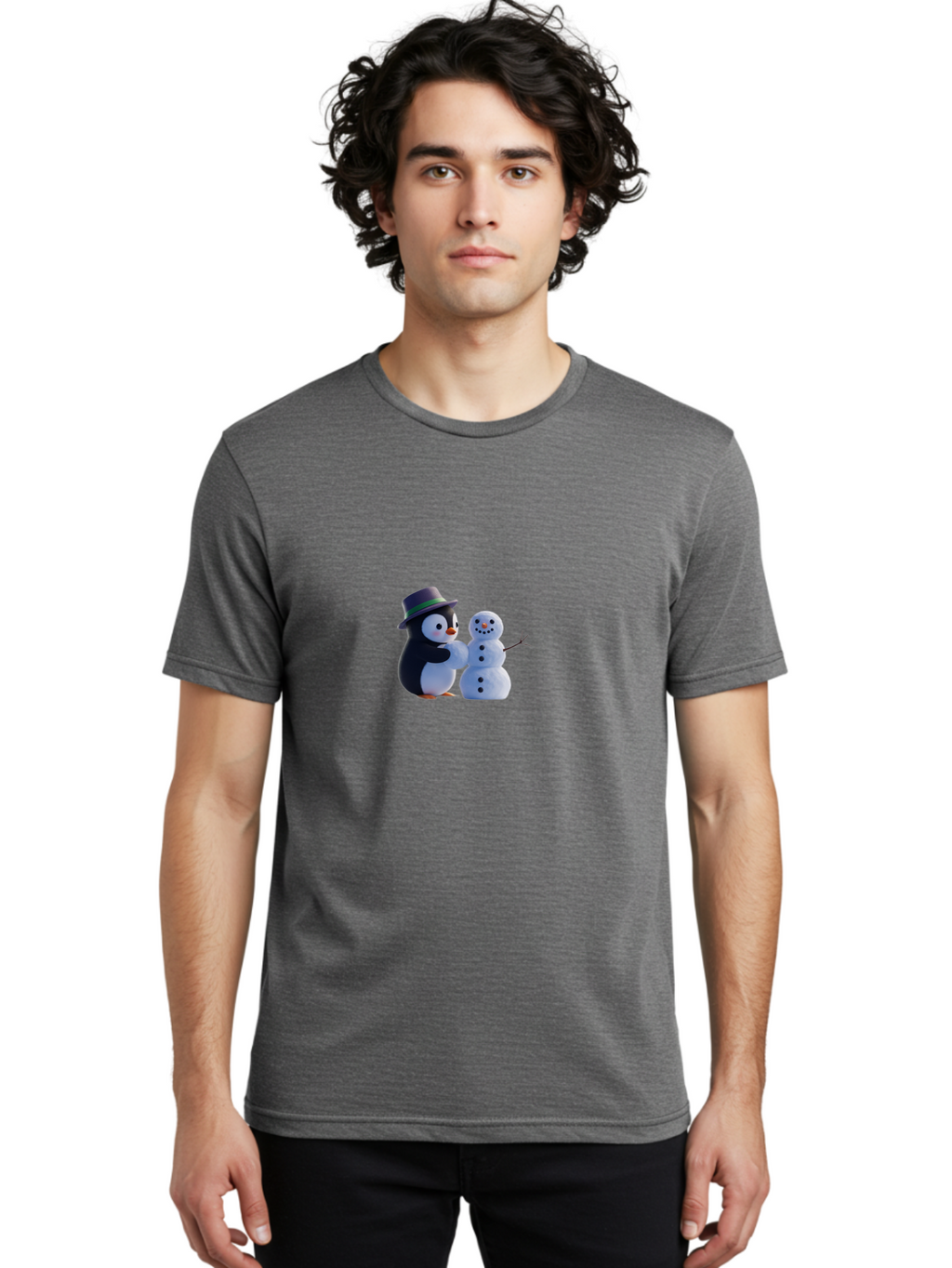 Penguin-And-Snowman Men'S Graphic Tee, 100% Cotton, Comfortable Casual Summer Wear, Machine Washable, Vintage Camera, Old Camera, Antique Camera, Black Camera, Classic Photography, Photography Equipment, Nostalgic Device, Film Camera, Ban065