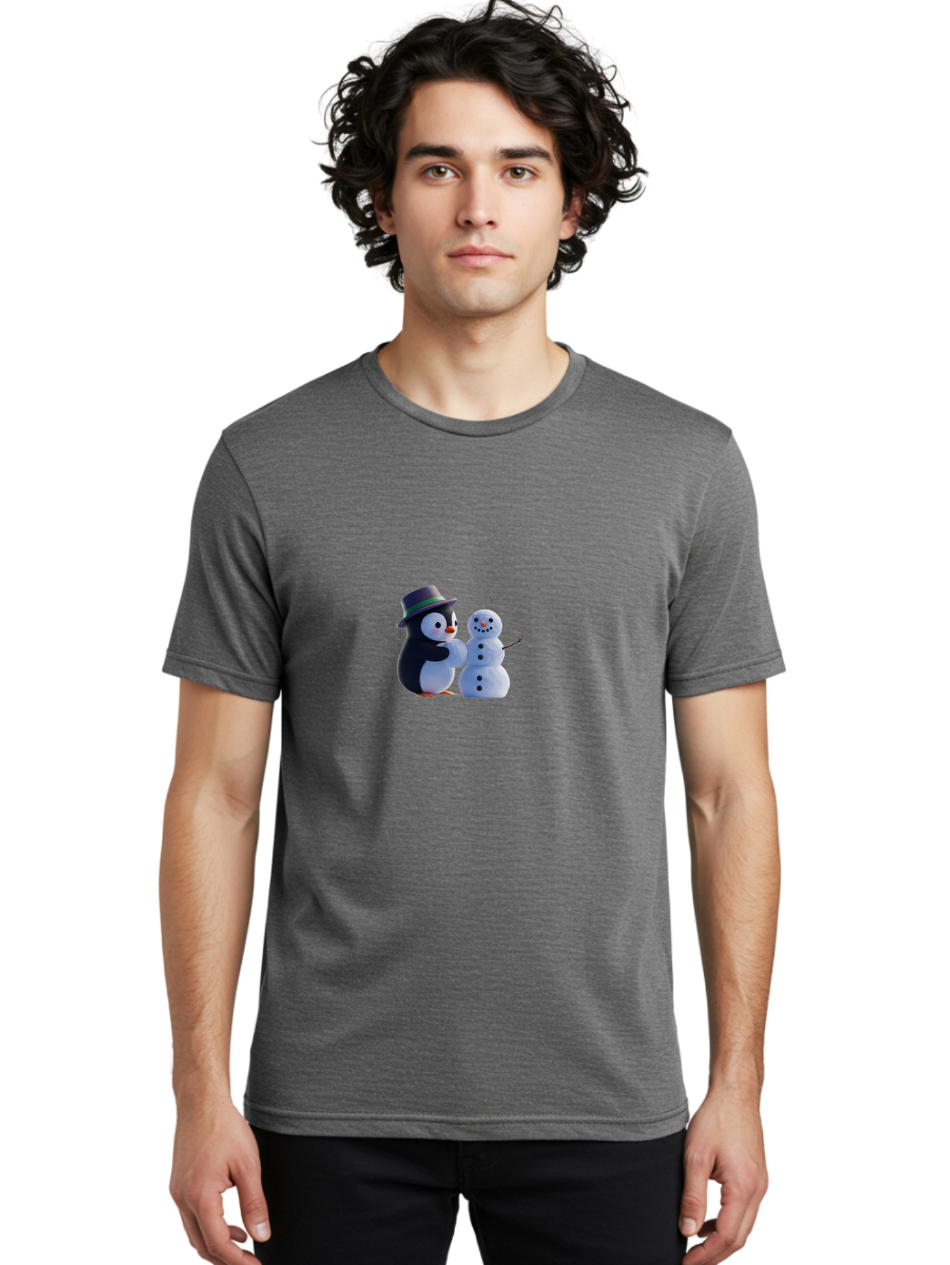 Penguin-And-Snowman Men'S Graphic Tee, 100% Cotton, Comfortable Casual Summer Wear, Machine Washable, Vintage Camera, Old Camera, Antique Camera, Black Camera, Classic Photography, Photography Equipment, Nostalgic Device, Film Camera, Ban065