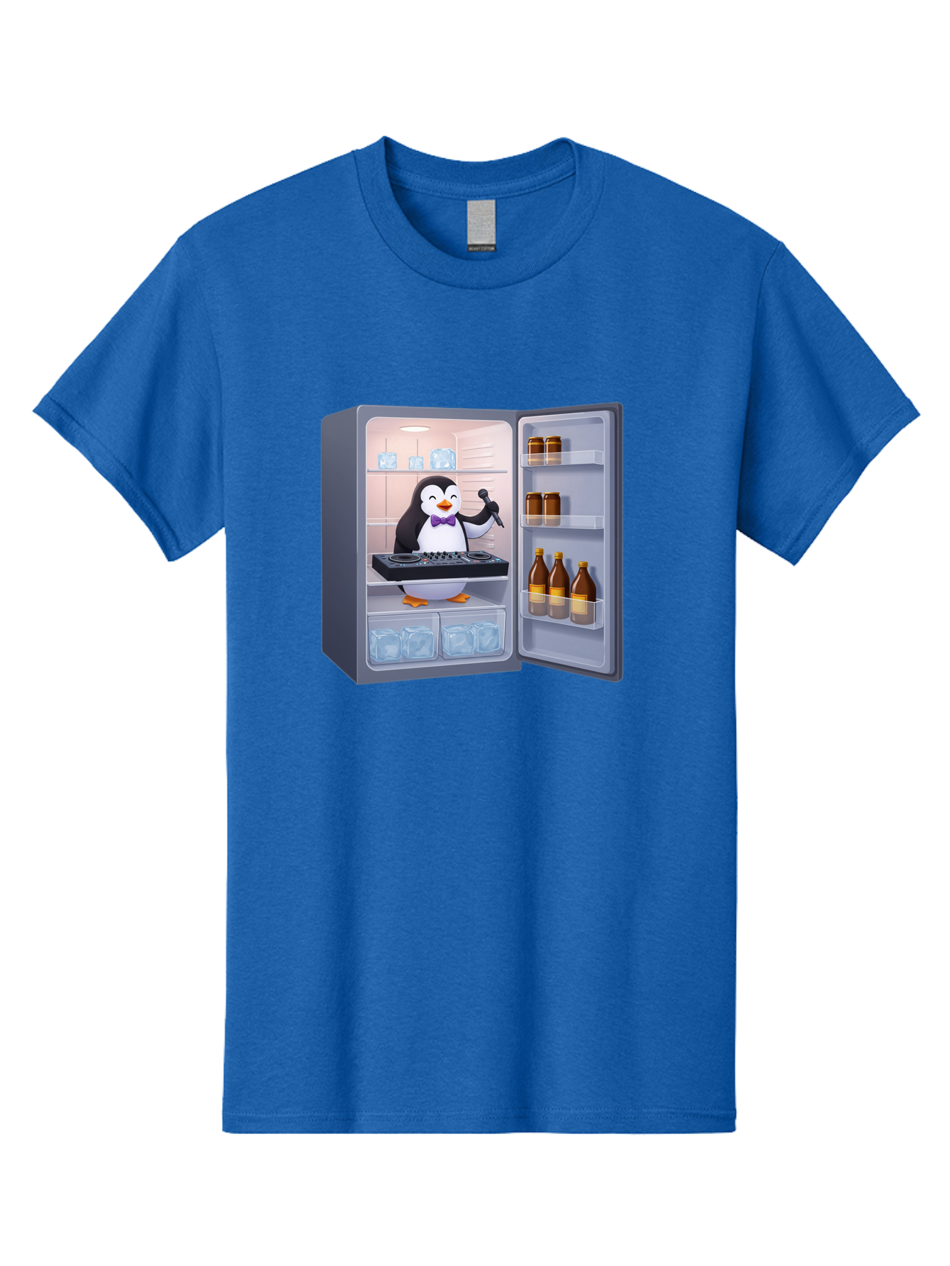 Penguin-Dj-2 Men'S Graphic Tee, 100% Cotton, Comfortable Casual Summer Wear, Machine Washable, Vintage Camera, Old Camera, Antique Camera, Black Camera, Classic Photography, Photography Equipment, Nostalgic Device, Film Camera, Camera Art Ban067
