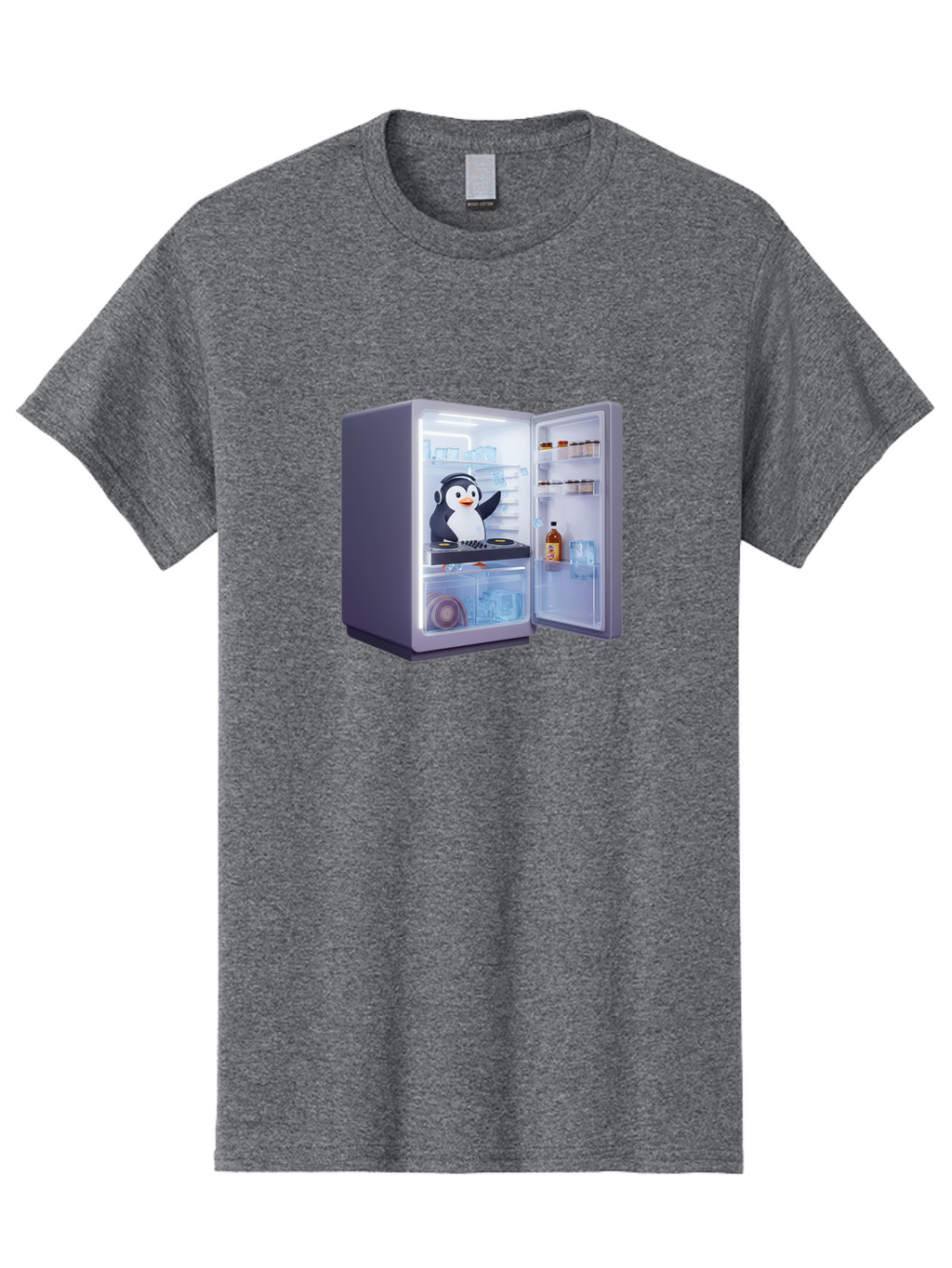 Penguin-Dj Men'S Graphic Tee, 100% Cotton, Comfortable Casual Summer Wear, Machine Washable, Vintage Camera, Old Camera, Antique Camera, Black Camera, Classic Photography, Photography Equipment, Nostalgic Device, Film Camera, Camera Art Ban068