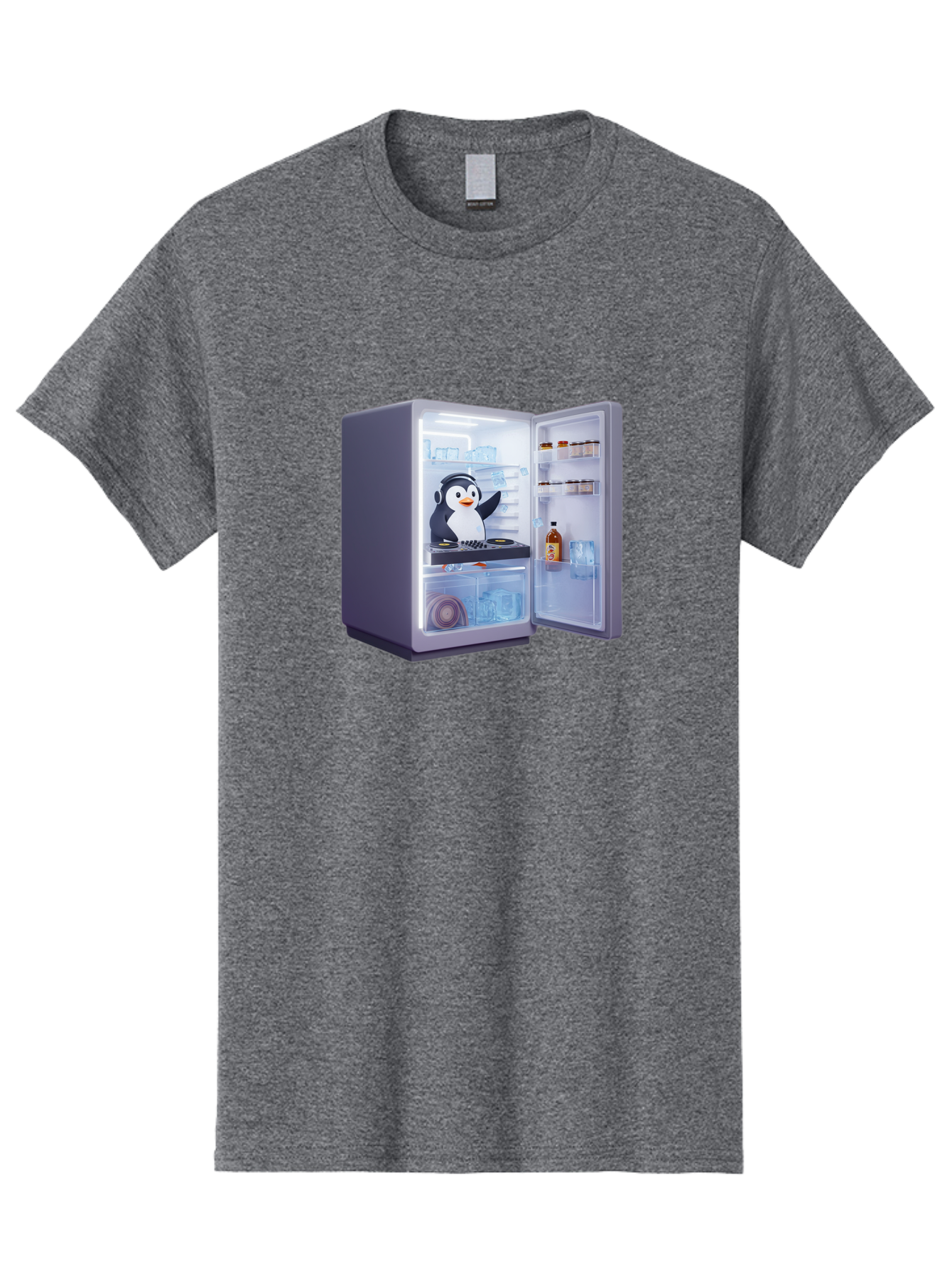Penguin-Dj Men'S Graphic Tee, 100% Cotton, Comfortable Casual Summer Wear, Machine Washable, Vintage Camera, Old Camera, Antique Camera, Black Camera, Classic Photography, Photography Equipment, Nostalgic Device, Film Camera, Camera Art Ban068