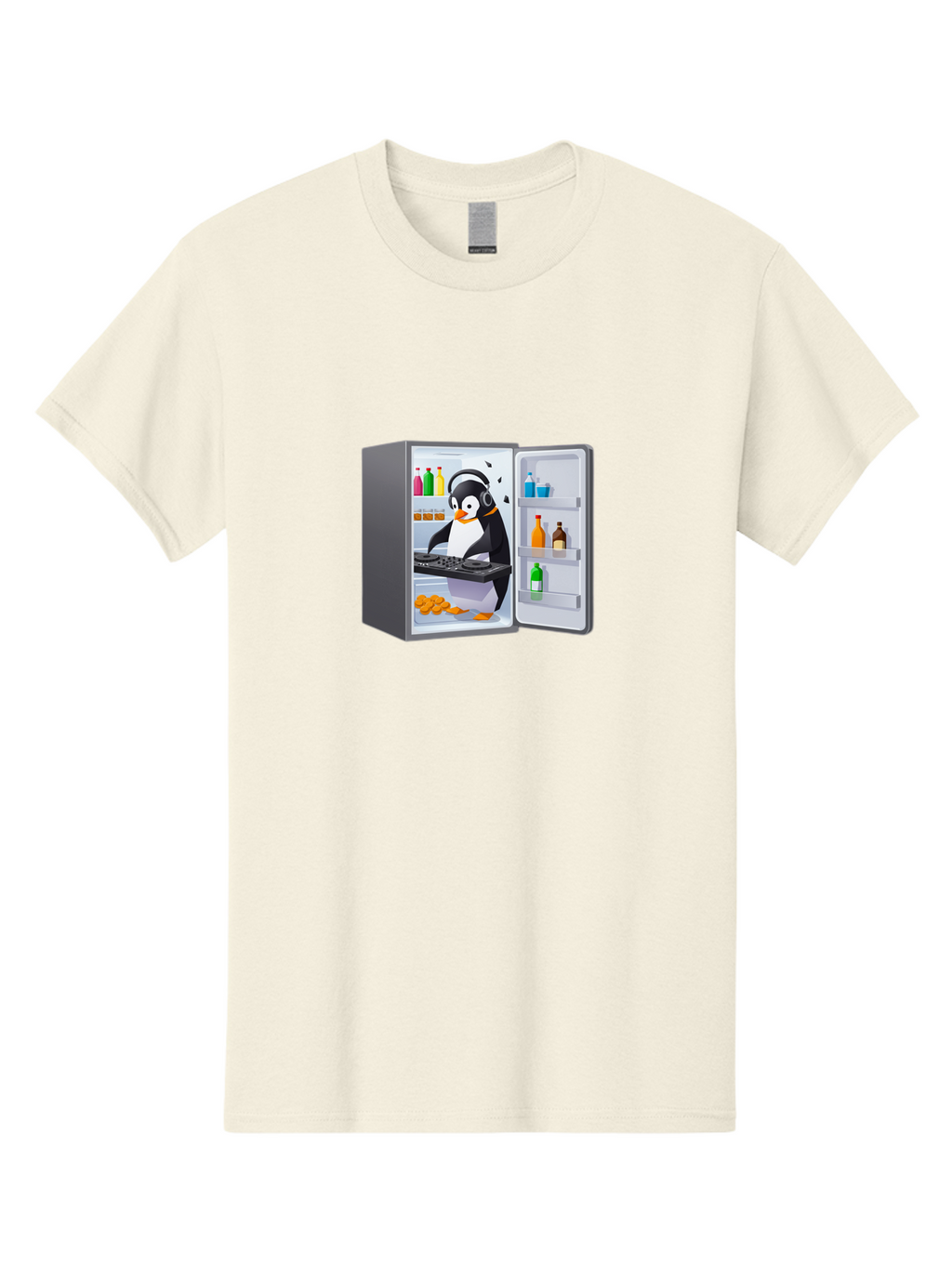 Penguin-Djing-In-Fridge Men'S Graphic Tee, 100% Cotton, Comfortable Casual Summer Wear, Machine Washable, Vintage Camera, Old Camera, Antique Camera, Black Camera, Classic Photography, Photography Equipment, Nostalgic Device, Film Camera, Ban069