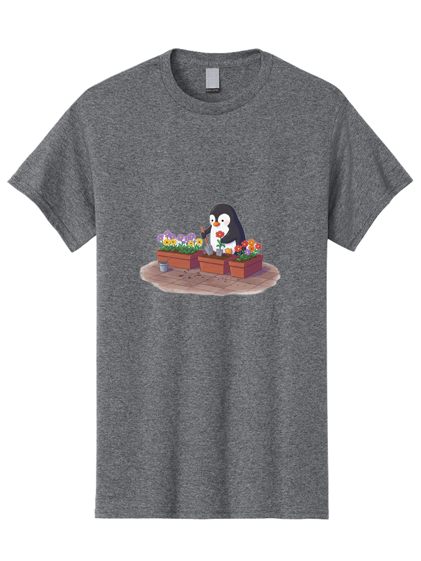 Penguin-Gardening Men'S Graphic Tee, 100% Cotton, Comfortable Casual Summer Wear, Machine Washable, Vintage Camera, Old Camera, Antique Camera, Black Camera, Classic Photography, Photography Equipment, Nostalgic Device, Film Camera, Camera Art Ban070