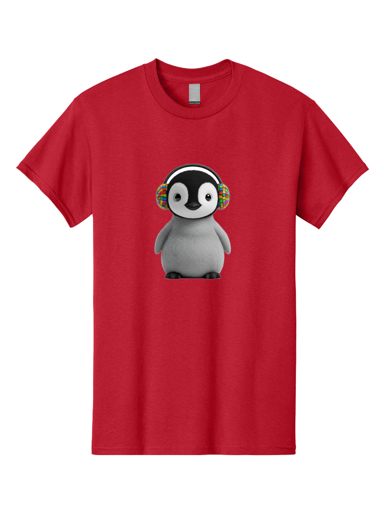 Penguin-Headphones Men'S Graphic Tee, 100% Cotton, Comfortable Casual Summer Wear, Machine Washable, Vintage Camera, Old Camera, Antique Camera, Black Camera, Classic Photography, Photography Equipment, Nostalgic Device, Film Camera, Ban071