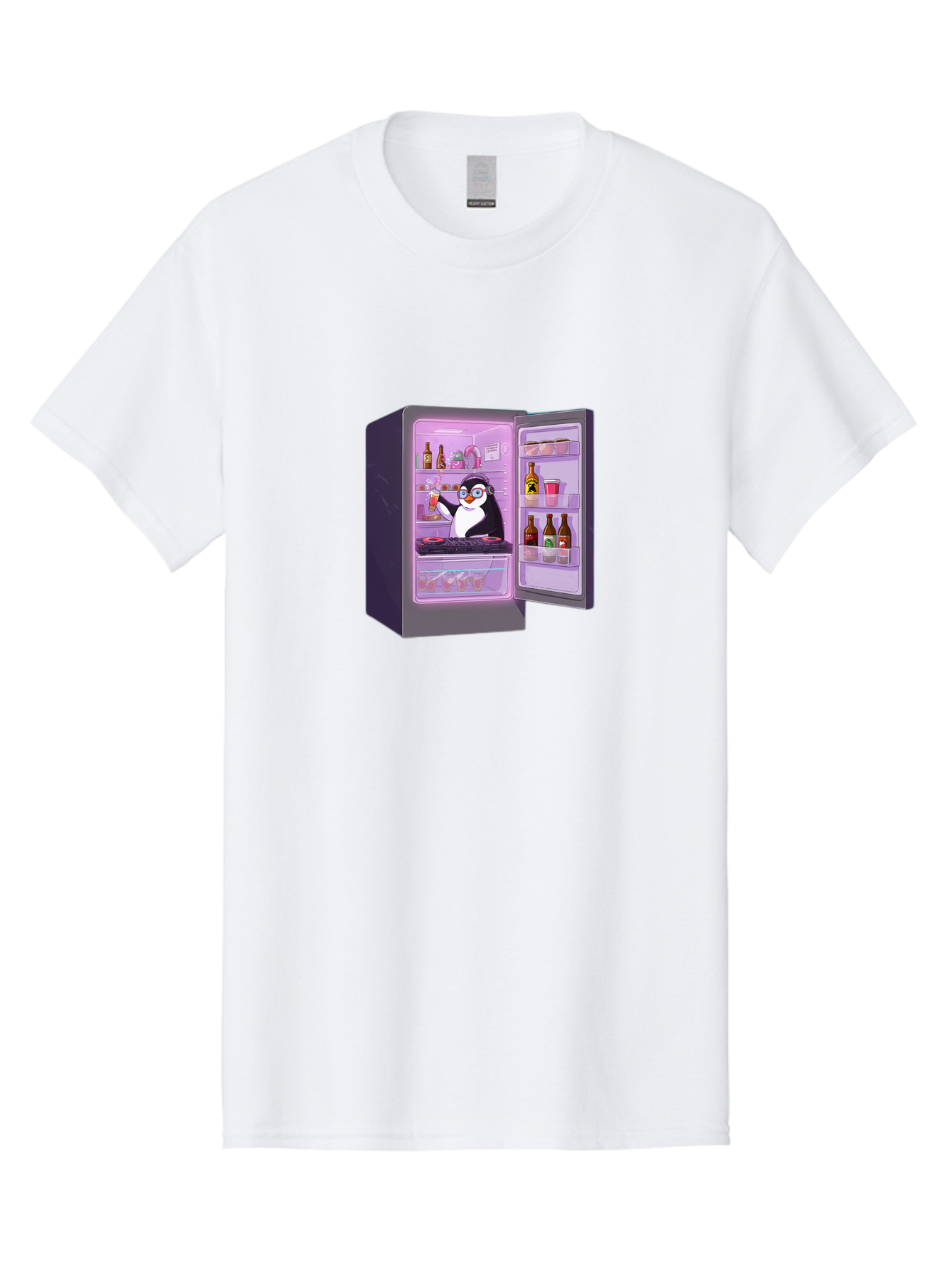 Penguin-In-Fridge Men'S Graphic Tee, 100% Cotton, Comfortable Casual Summer Wear, Machine Washable, Vintage Camera, Old Camera, Antique Camera, Black Camera, Classic Photography, Photography Equipment, Nostalgic Device, Film Camera, Camera Art Ban073