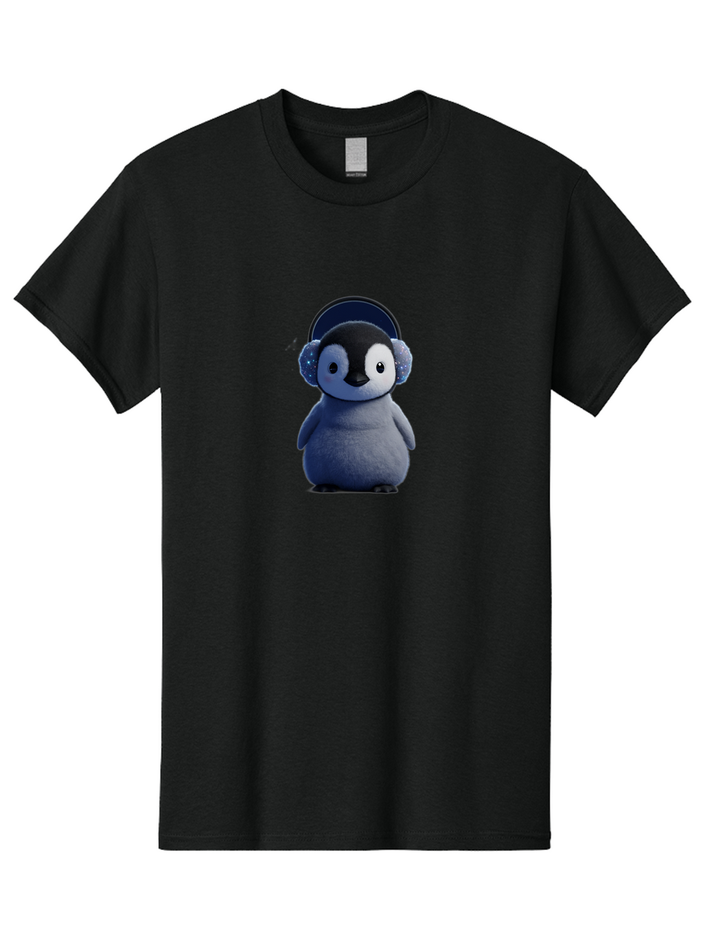 Penguin-In-Headphones Men'S Graphic Tee, 100% Cotton, Comfortable Casual Summer Wear, Machine Washable, Vintage Camera, Old Camera, Antique Camera, Black Camera, Classic Photography, Photography Equipment, Nostalgic Device, Film Camera, Ban076