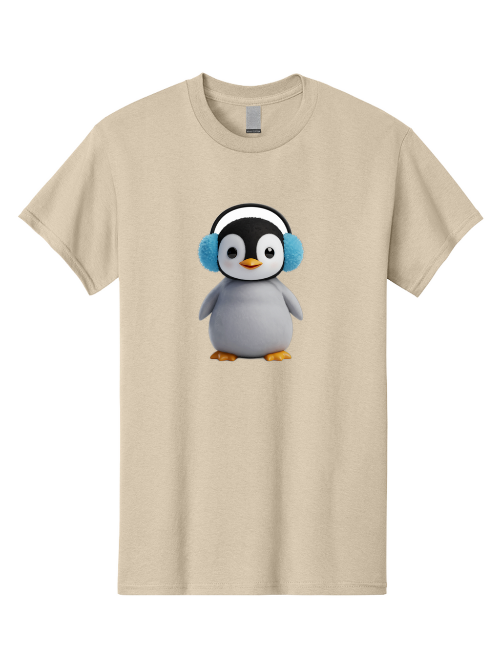 Penguin-Wearing-Earmuffs Men'S Graphic Tee, 100% Cotton, Comfortable Casual Summer Wear, Machine Washable, Vintage Camera, Old Camera, Antique Camera, Black Camera, Classic Photography, Photography Equipment, Nostalgic Device, Film Camera, Ban080