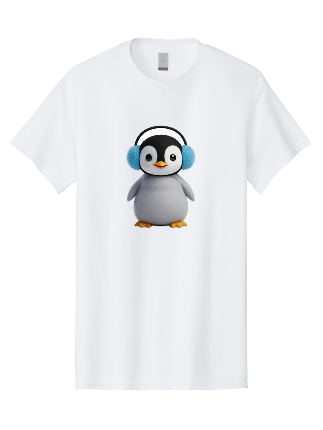 Penguin-Wearing-Earmuffs Men'S Graphic Tee, 100% Cotton, Comfortable Casual Summer Wear, Machine Washable, Vintage Camera, Old Camera, Antique Camera, Black Camera, Classic Photography, Photography Equipment, Nostalgic Device, Film Camera, Ban080