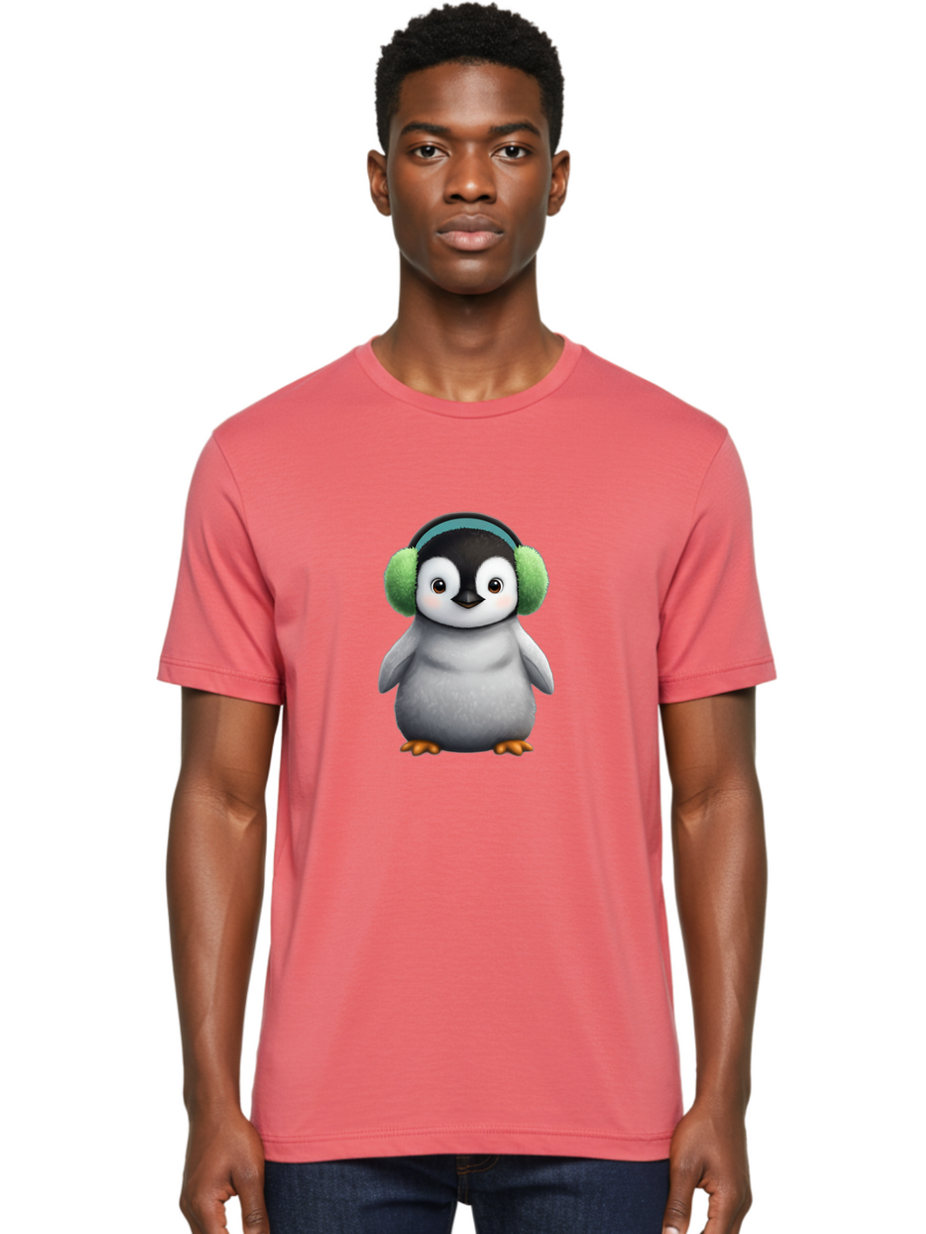 Penguin-With-Earmuffs Men'S Graphic Tee, 100% Cotton, Comfortable Casual Summer Wear, Machine Washable, Vintage Camera, Old Camera, Antique Camera, Black Camera, Classic Photography, Photography Equipment, Nostalgic Device, Film Camera, Ban082