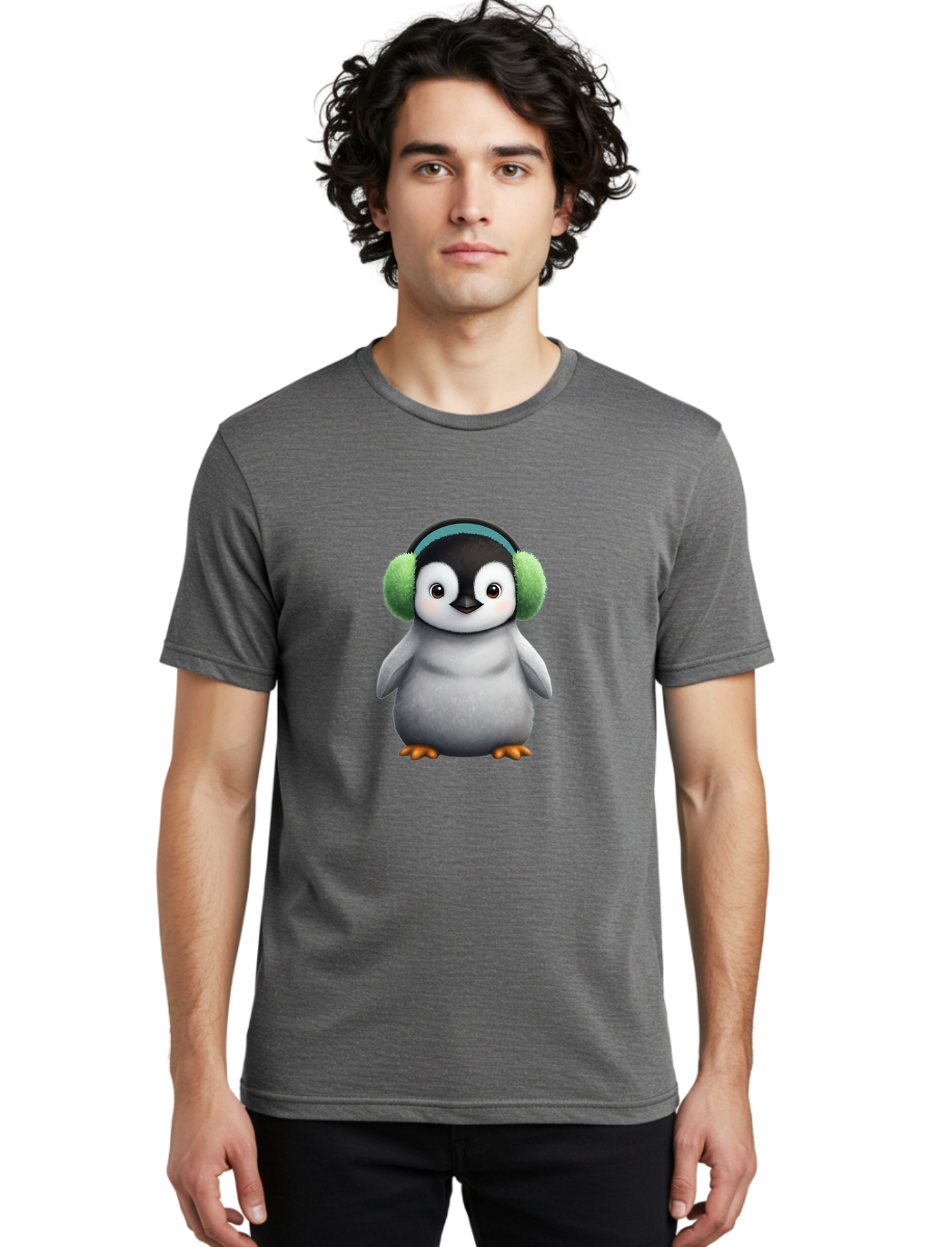 Penguin-With-Earmuffs Men'S Graphic Tee, 100% Cotton, Comfortable Casual Summer Wear, Machine Washable, Vintage Camera, Old Camera, Antique Camera, Black Camera, Classic Photography, Photography Equipment, Nostalgic Device, Film Camera, Ban082