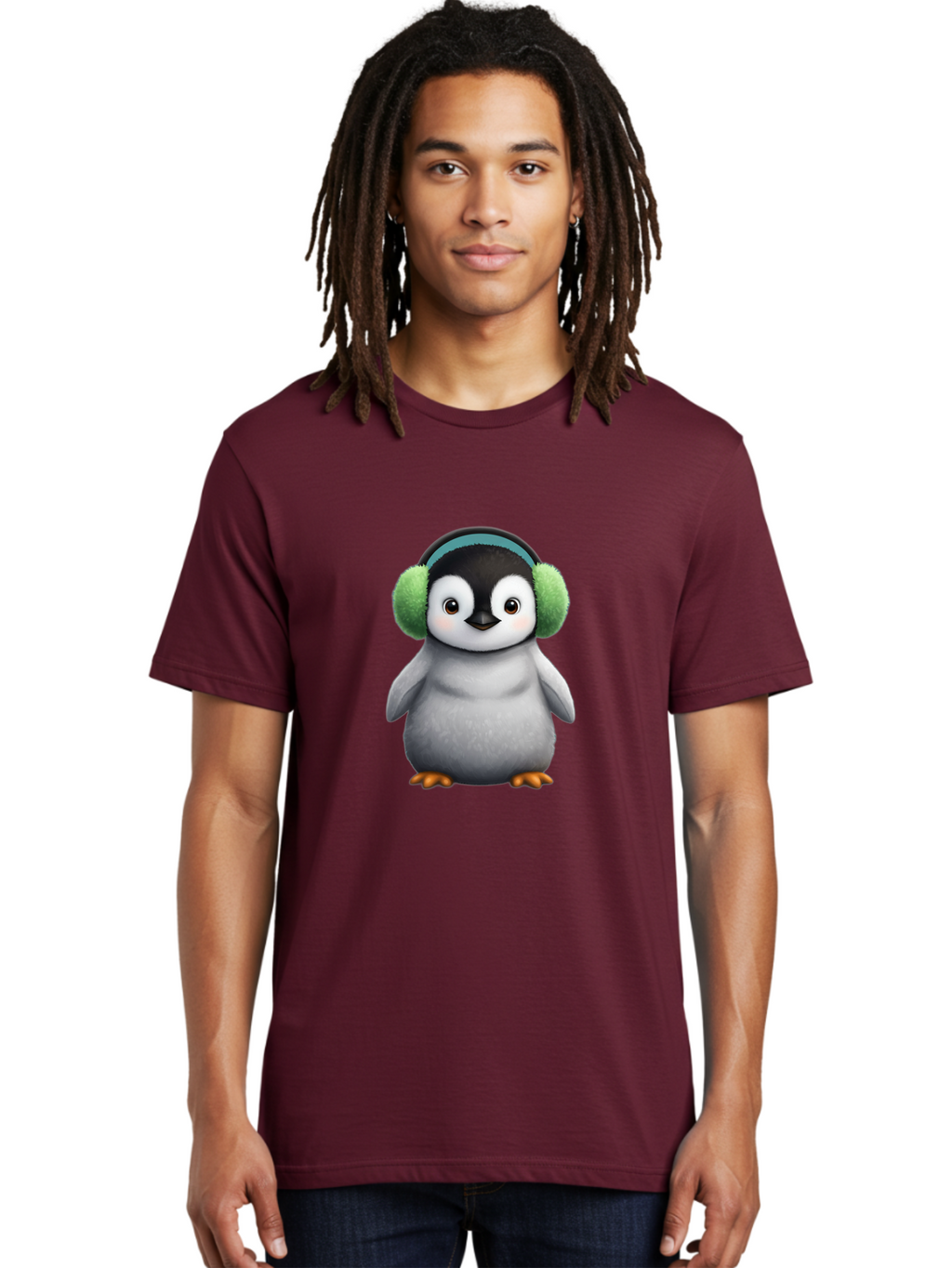 Penguin-With-Earmuffs Men'S Graphic Tee, 100% Cotton, Comfortable Casual Summer Wear, Machine Washable, Vintage Camera, Old Camera, Antique Camera, Black Camera, Classic Photography, Photography Equipment, Nostalgic Device, Film Camera, Ban082