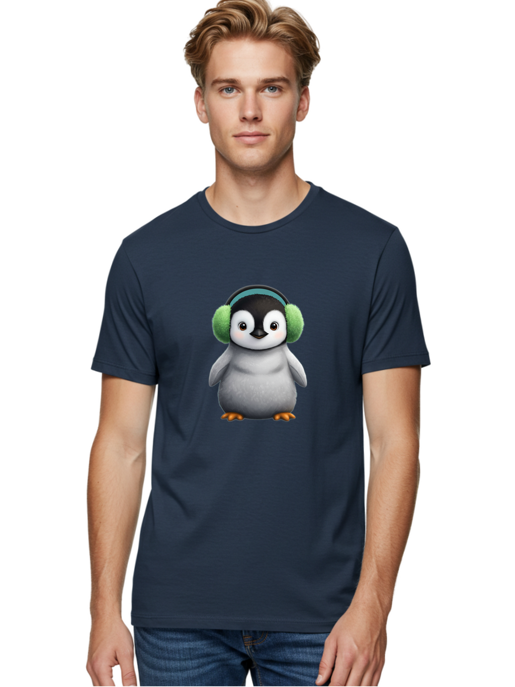 Penguin-With-Earmuffs Men'S Graphic Tee, 100% Cotton, Comfortable Casual Summer Wear, Machine Washable, Vintage Camera, Old Camera, Antique Camera, Black Camera, Classic Photography, Photography Equipment, Nostalgic Device, Film Camera, Ban082