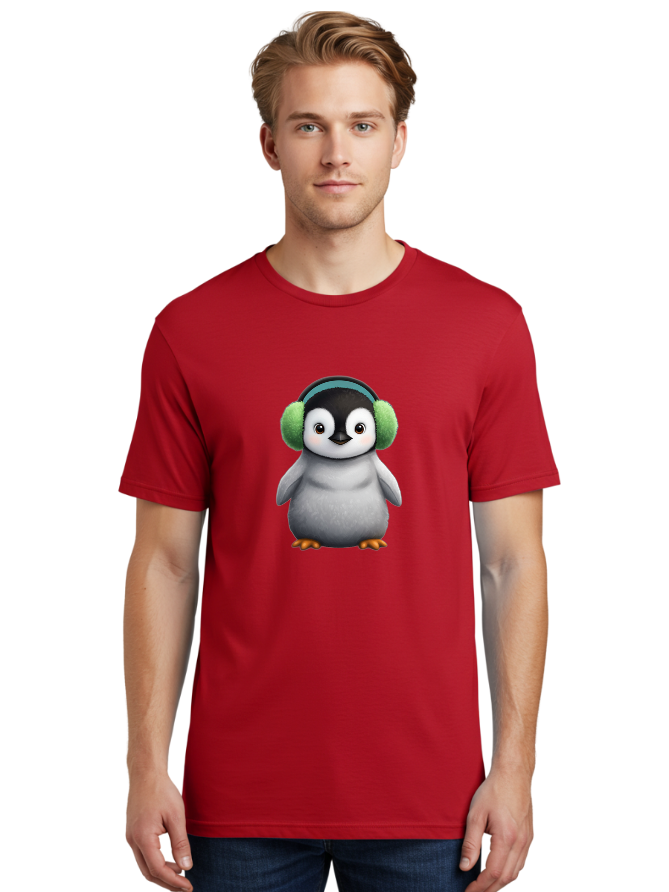 Penguin-With-Earmuffs Men'S Graphic Tee, 100% Cotton, Comfortable Casual Summer Wear, Machine Washable, Vintage Camera, Old Camera, Antique Camera, Black Camera, Classic Photography, Photography Equipment, Nostalgic Device, Film Camera, Ban082