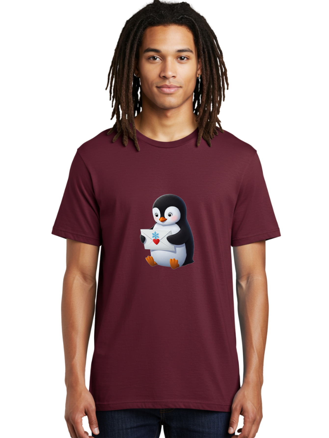 Penguin-With-Envelope Men'S Graphic Tee, 100% Cotton, Comfortable Casual Summer Wear, Machine Washable, Vintage Camera, Old Camera, Antique Camera, Black Camera, Classic Photography, Photography Equipment, Nostalgic Device, Film Camera, Ban083