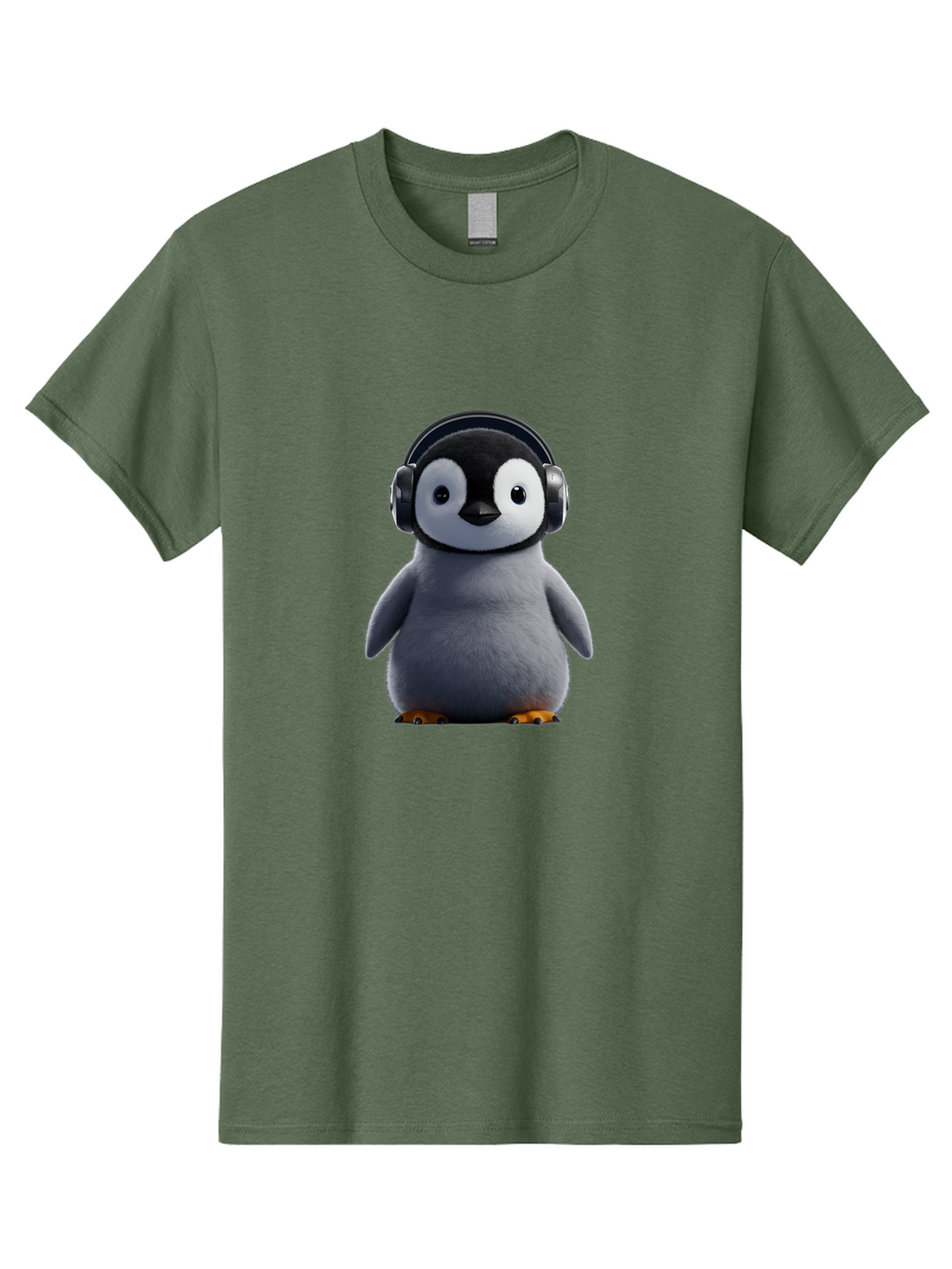 Penguin-With-Headphones-2 Men'S Graphic Tee, 100% Cotton, Comfortable Casual Summer Wear, Machine Washable, Vintage Camera, Old Camera, Antique Camera, Black Camera, Classic Photography, Photography Equipment, Nostalgic Device, Film Camera, Ban085