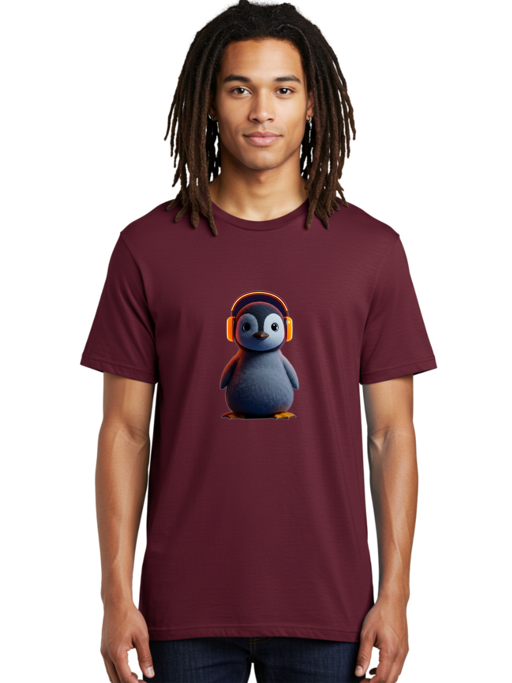 Penguin-With-Headphones-4 Men'S Graphic Tee, 100% Cotton, Comfortable Casual Summer Wear, Machine Washable, Vintage Camera, Old Camera, Antique Camera, Black Camera, Classic Photography, Photography Equipment, Nostalgic Device, Film Camera, Ban087