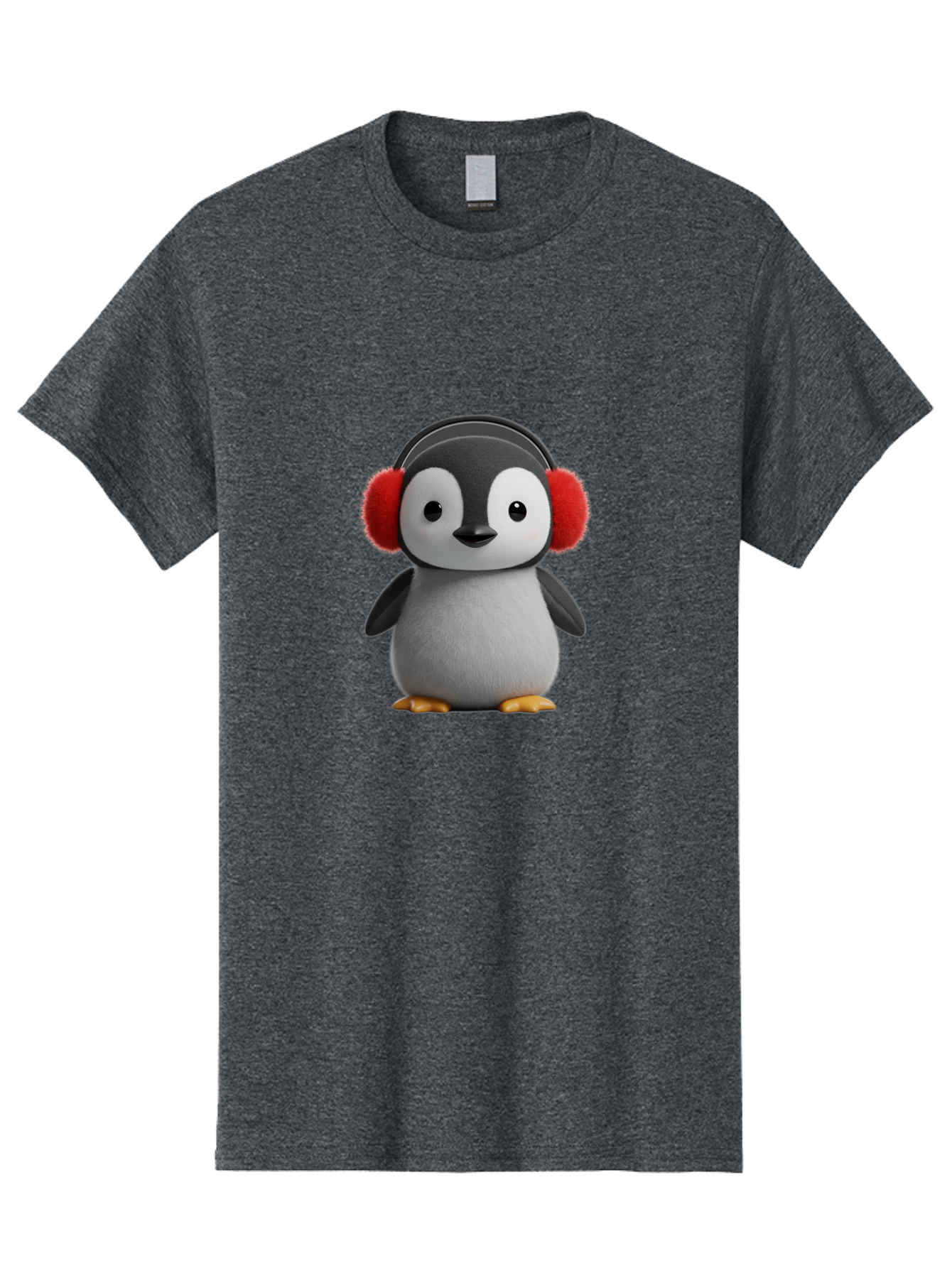 Penguin-With-Headphones Men'S Graphic Tee, 100% Cotton, Comfortable Casual Summer Wear, Machine Washable, Vintage Camera, Old Camera, Antique Camera, Black Camera, Classic Photography, Photography Equipment, Nostalgic Device, Film Camera, Ban089