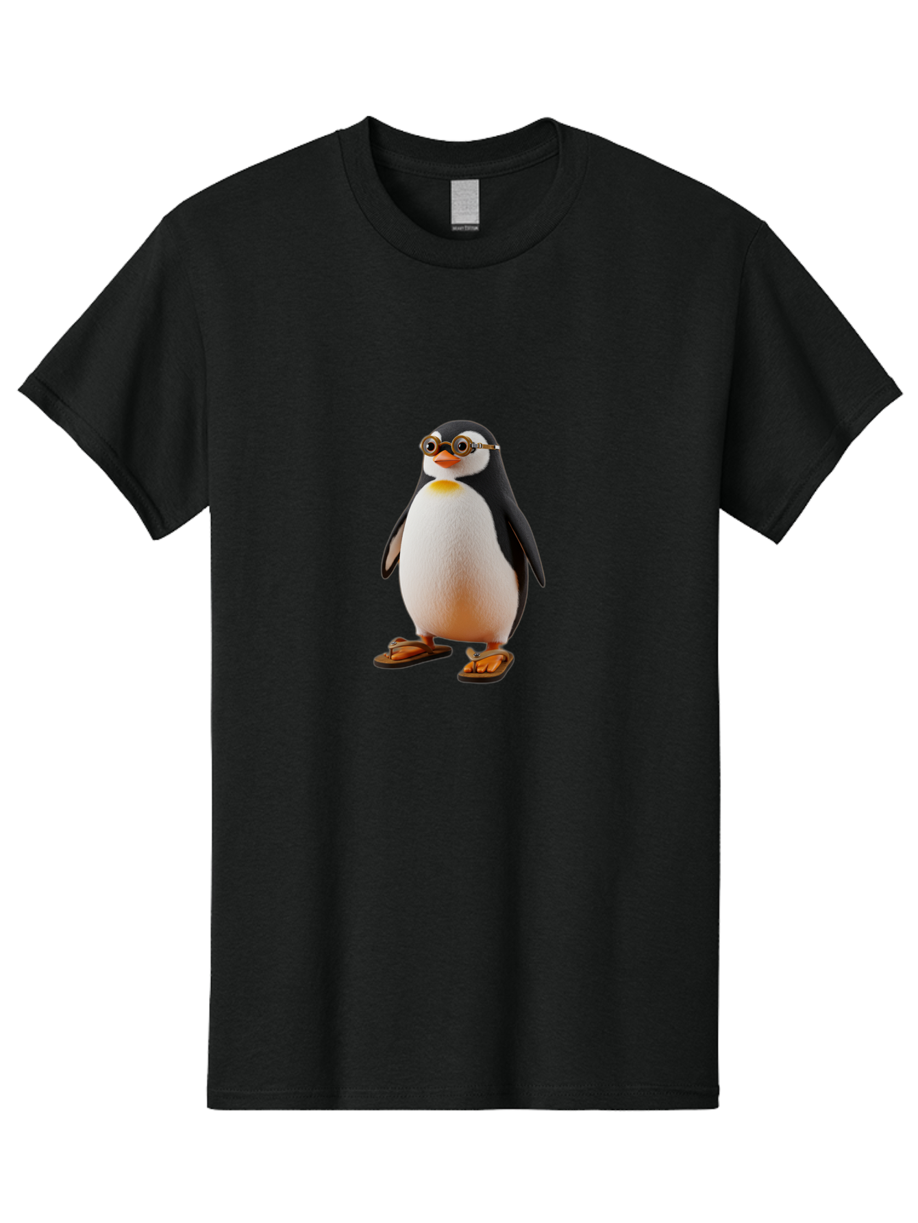 Penguin-With-Sunglasses-And-Flip-Flops Men'S Graphic Tee, 100% Cotton, Comfortable Casual Summer Wear, Machine Washable, Vintage Camera, Old Camera, Antique Camera, Black Camera, Classic Photography, Photography Equipment, Nostalgic Device, Ban091