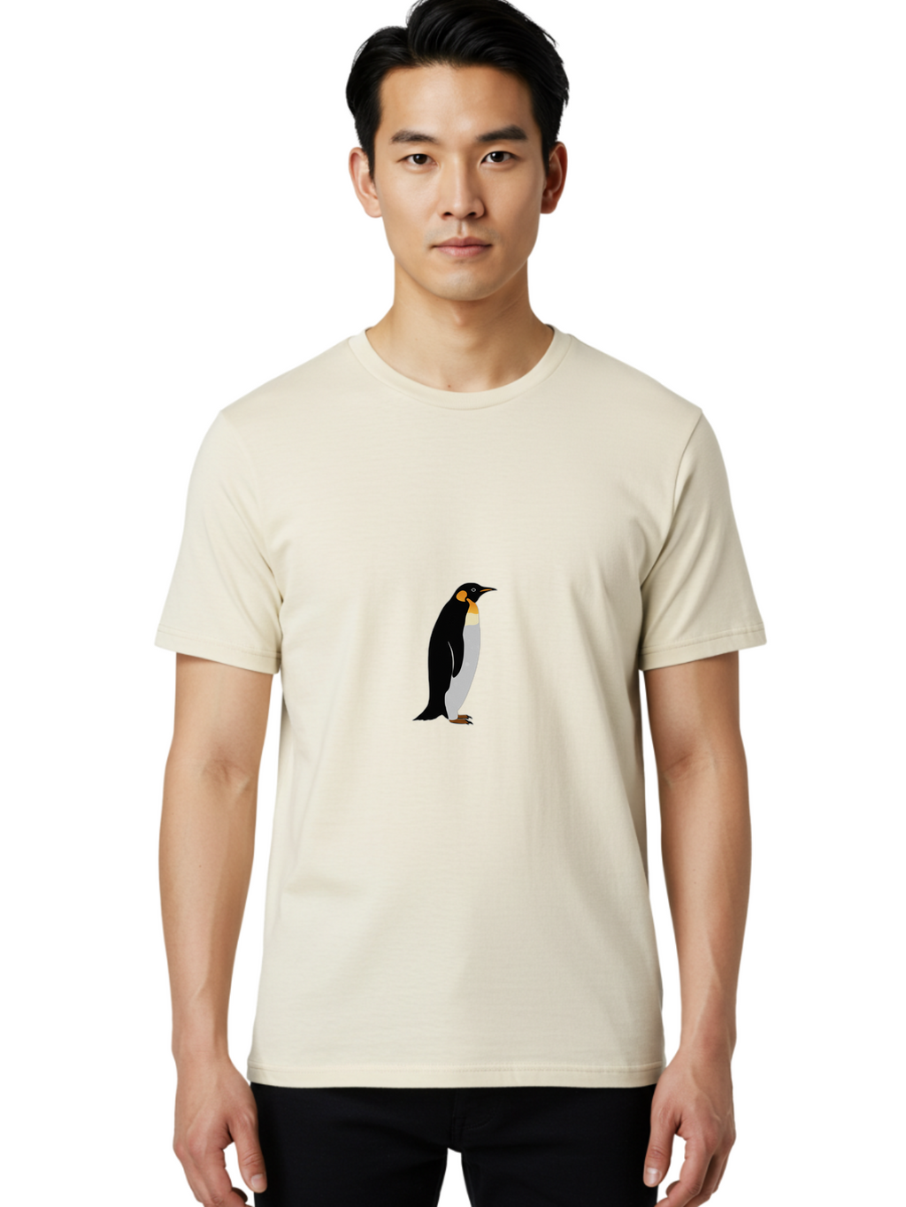 Penguin Men'S Graphic Tee, 100% Cotton, Comfortable Casual Summer Wear, Machine Washable, Vintage Camera, Old Camera, Antique Camera, Black Camera, Classic Photography, Photography Equipment, Nostalgic Device, Film Camera, Camera Art Ban092