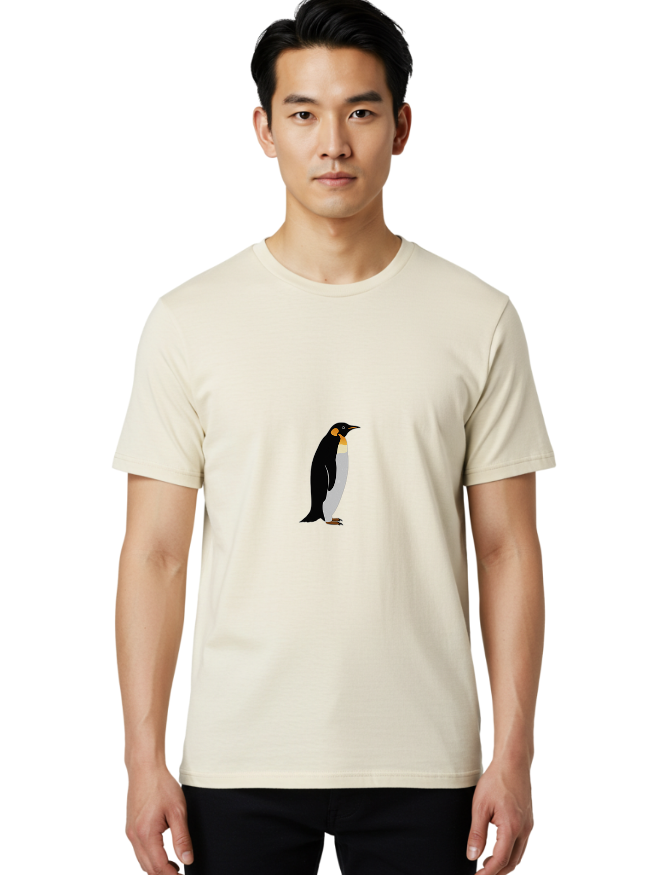 Penguin Men'S Graphic Tee, 100% Cotton, Comfortable Casual Summer Wear, Machine Washable, Vintage Camera, Old Camera, Antique Camera, Black Camera, Classic Photography, Photography Equipment, Nostalgic Device, Film Camera, Camera Art Ban092