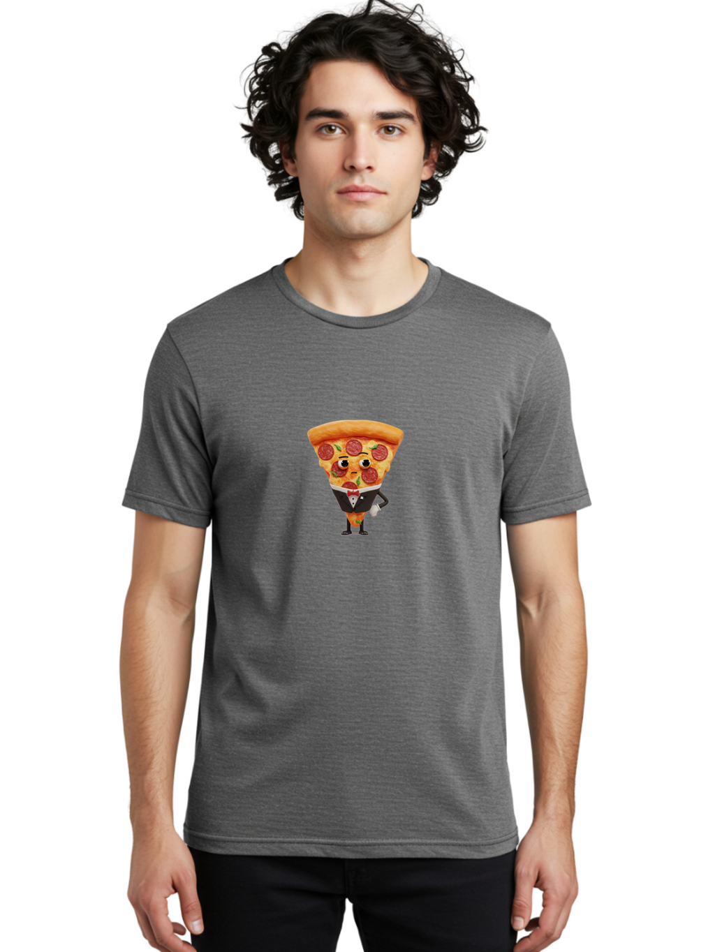 Pepperoni-Pizza-Slice Men'S Graphic Tee, 100% Cotton, Comfortable Casual Summer Wear, Machine Washable, Vintage Camera, Old Camera, Antique Camera, Black Camera, Classic Photography, Photography Equipment, Nostalgic Device, Film Camera, Ban096