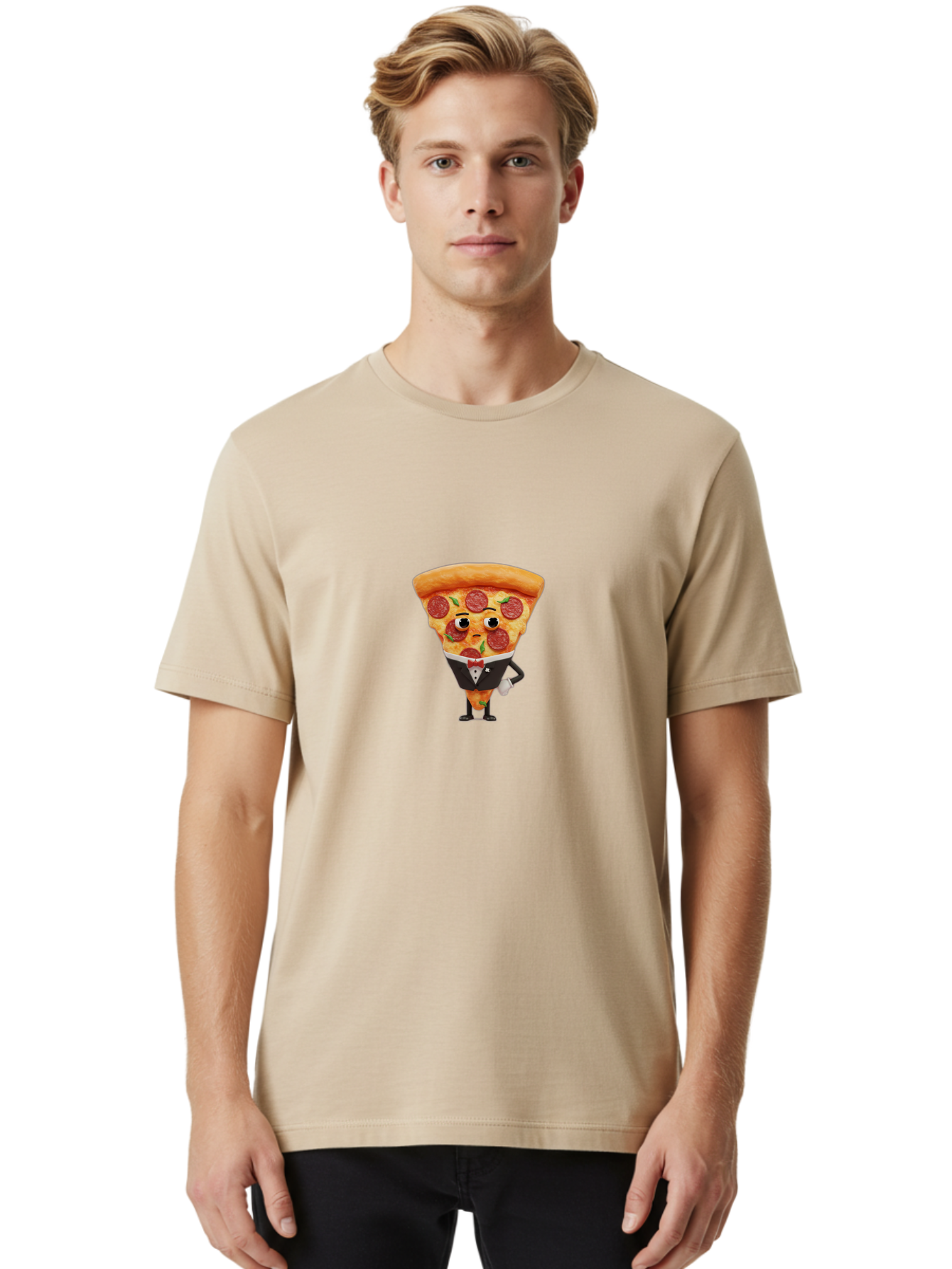 Pepperoni-Pizza-Slice Men'S Graphic Tee, 100% Cotton, Comfortable Casual Summer Wear, Machine Washable, Vintage Camera, Old Camera, Antique Camera, Black Camera, Classic Photography, Photography Equipment, Nostalgic Device, Film Camera, Ban096