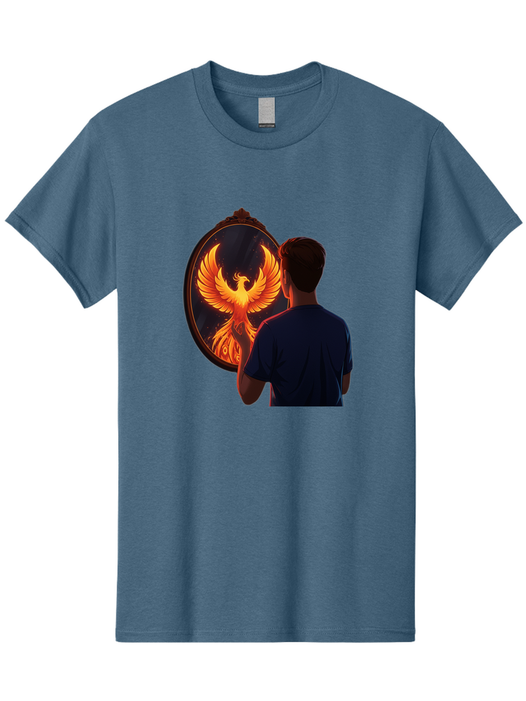 Phoenix-In-Mirror Men'S Graphic Tee, 100% Cotton, Comfortable Casual Summer Wear, Machine Washable, Vintage Camera, Old Camera, Antique Camera, Black Camera, Classic Photography, Photography Equipment, Nostalgic Device, Film Camera, Camera Art Ban098