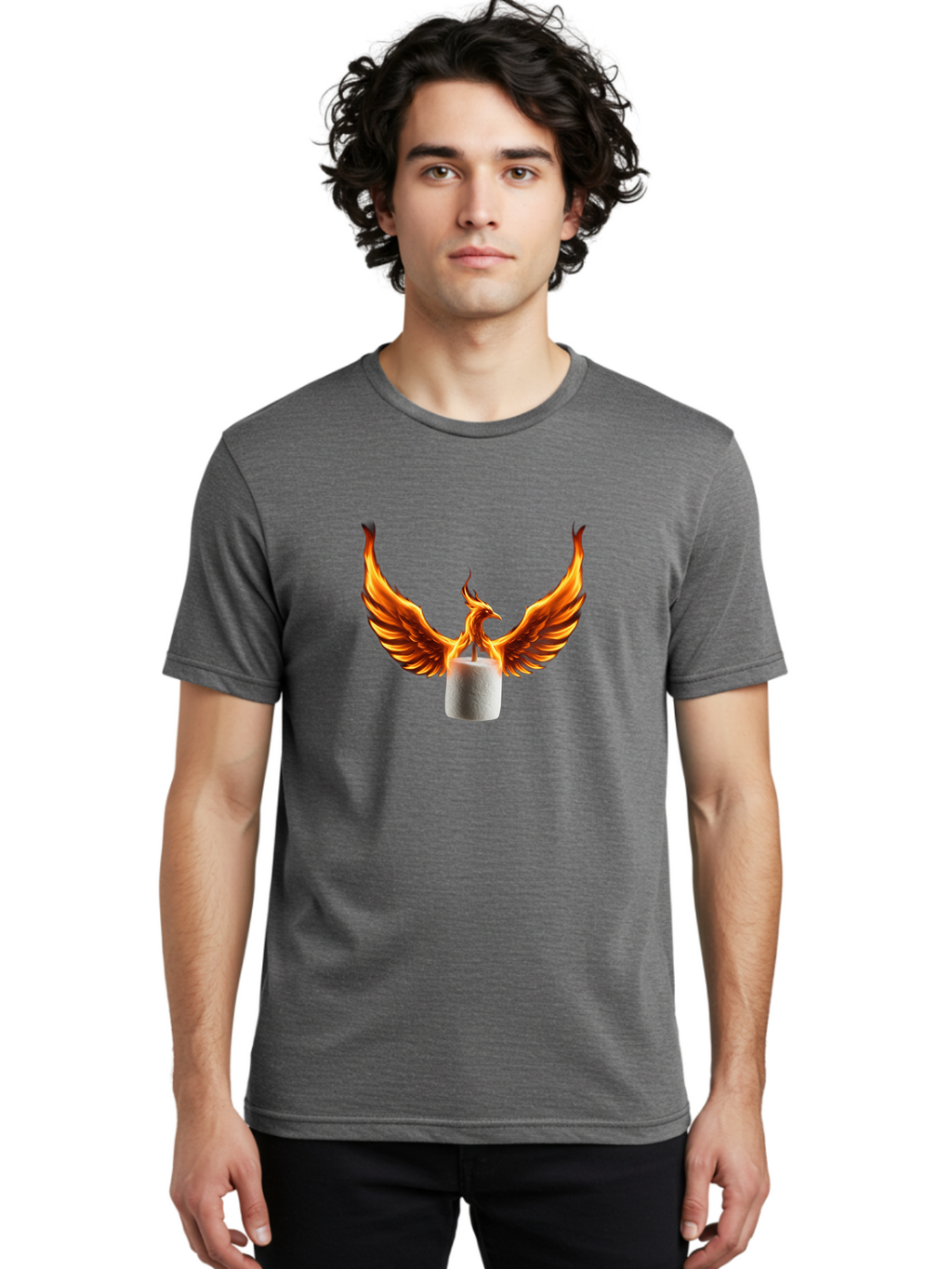 Phoenix-Toasting-Marshmallow Men'S Graphic Tee, 100% Cotton, Comfortable Casual Summer Wear, Machine Washable, Vintage Camera, Old Camera, Antique Camera, Black Camera, Classic Photography, Photography Equipment, Nostalgic Device, Film Camera, Ban099