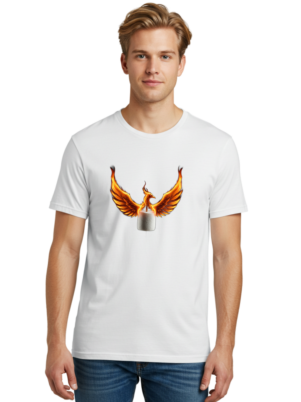 Phoenix-Toasting-Marshmallow Men'S Graphic Tee, 100% Cotton, Comfortable Casual Summer Wear, Machine Washable, Vintage Camera, Old Camera, Antique Camera, Black Camera, Classic Photography, Photography Equipment, Nostalgic Device, Film Camera, Ban099