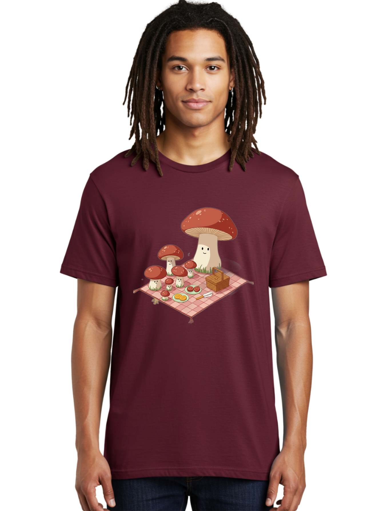 Picnic-Mushrooms Men'S Graphic Tee, 100% Cotton, Comfortable Casual Summer Wear, Machine Washable, Vintage Camera, Old Camera, Antique Camera, Black Camera, Classic Photography, Photography Equipment, Nostalgic Device, Film Camera, Camera Art Ban101
