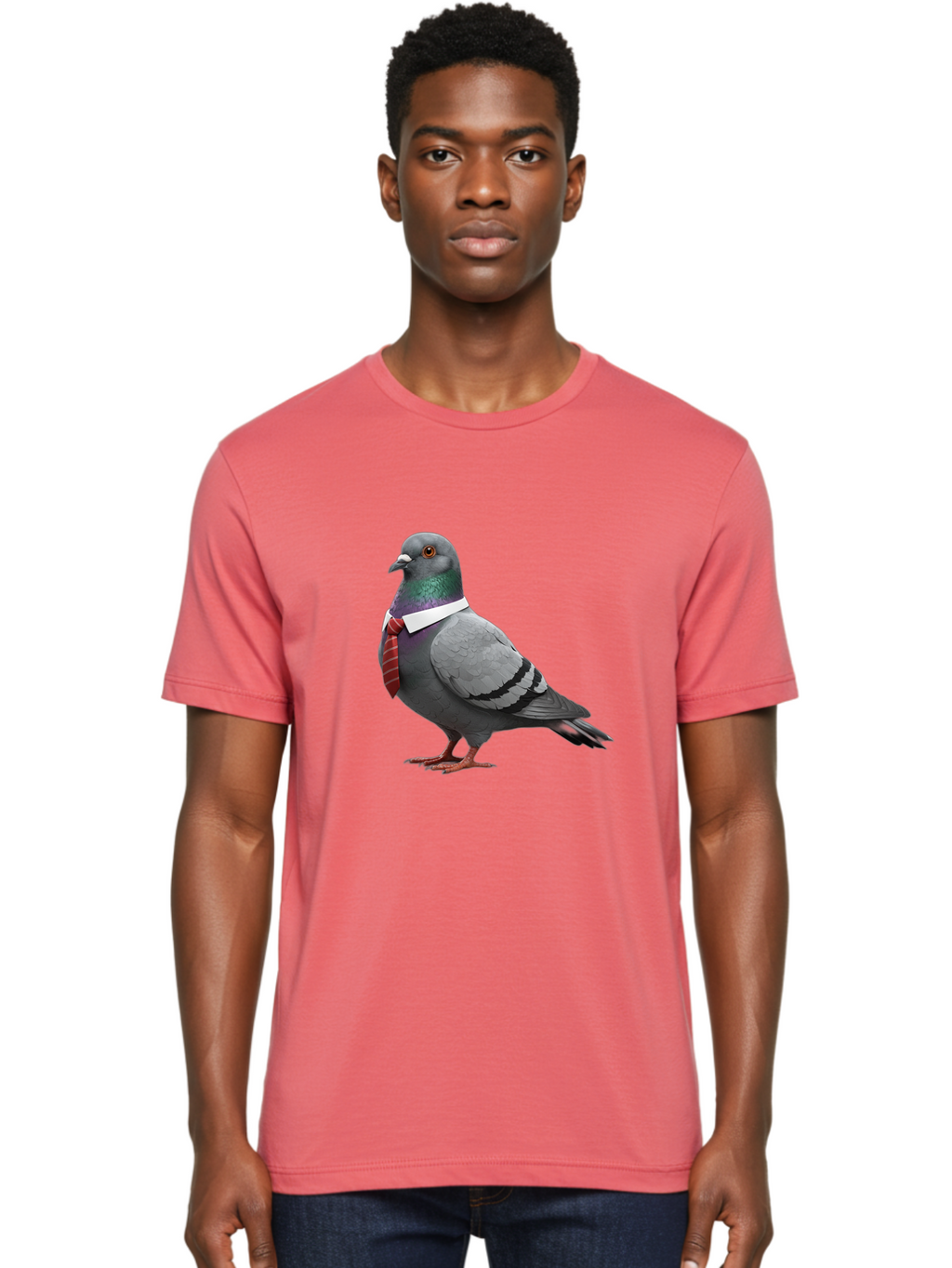 Pigeon-In-Tie Men'S Graphic Tee, 100% Cotton, Comfortable Casual Summer Wear, Machine Washable, Vintage Camera, Old Camera, Antique Camera, Black Camera, Classic Photography, Photography Equipment, Nostalgic Device, Film Camera, Camera Art Ban104
