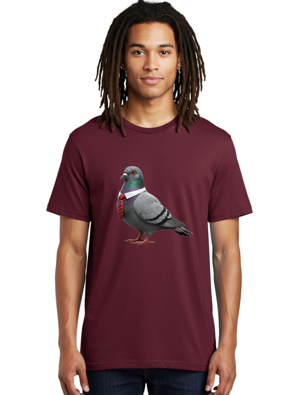 Pigeon-In-Tie Men'S Graphic Tee, 100% Cotton, Comfortable Casual Summer Wear, Machine Washable, Vintage Camera, Old Camera, Antique Camera, Black Camera, Classic Photography, Photography Equipment, Nostalgic Device, Film Camera, Camera Art Ban104
