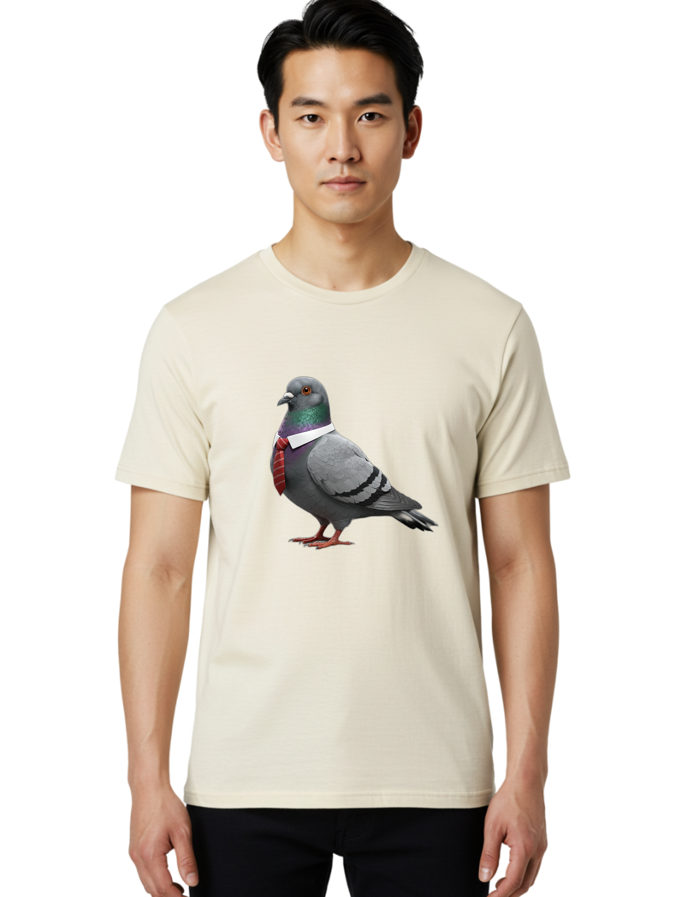Pigeon-In-Tie Men'S Graphic Tee, 100% Cotton, Comfortable Casual Summer Wear, Machine Washable, Vintage Camera, Old Camera, Antique Camera, Black Camera, Classic Photography, Photography Equipment, Nostalgic Device, Film Camera, Camera Art Ban104