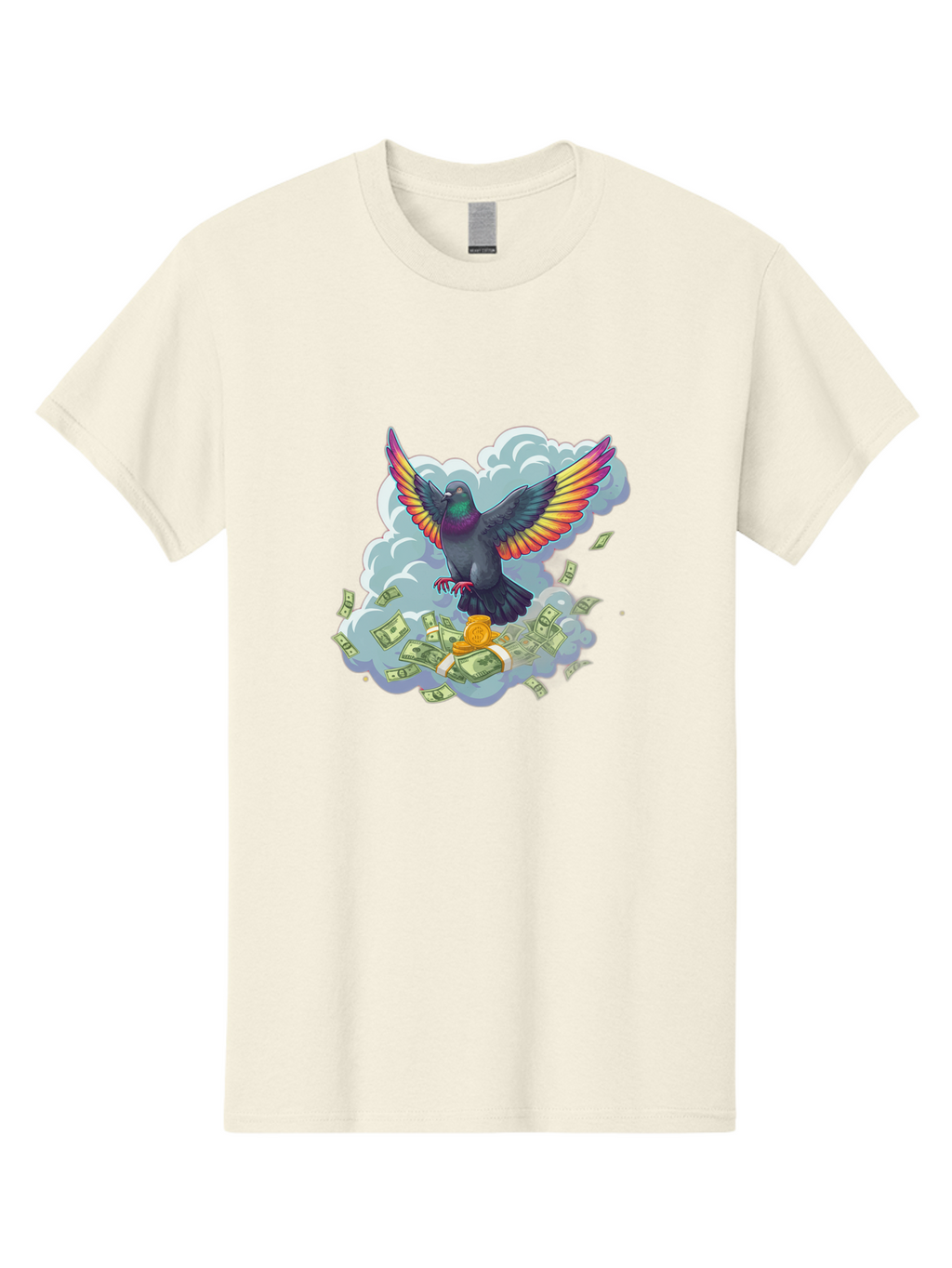 Pigeon-With-Rainbow-Wings Men'S Graphic Tee, 100% Cotton, Comfortable Casual Summer Wear, Machine Washable, Vintage Camera, Old Camera, Antique Camera, Black Camera, Classic Photography, Photography Equipment, Nostalgic Device, Film Camera, Ban108