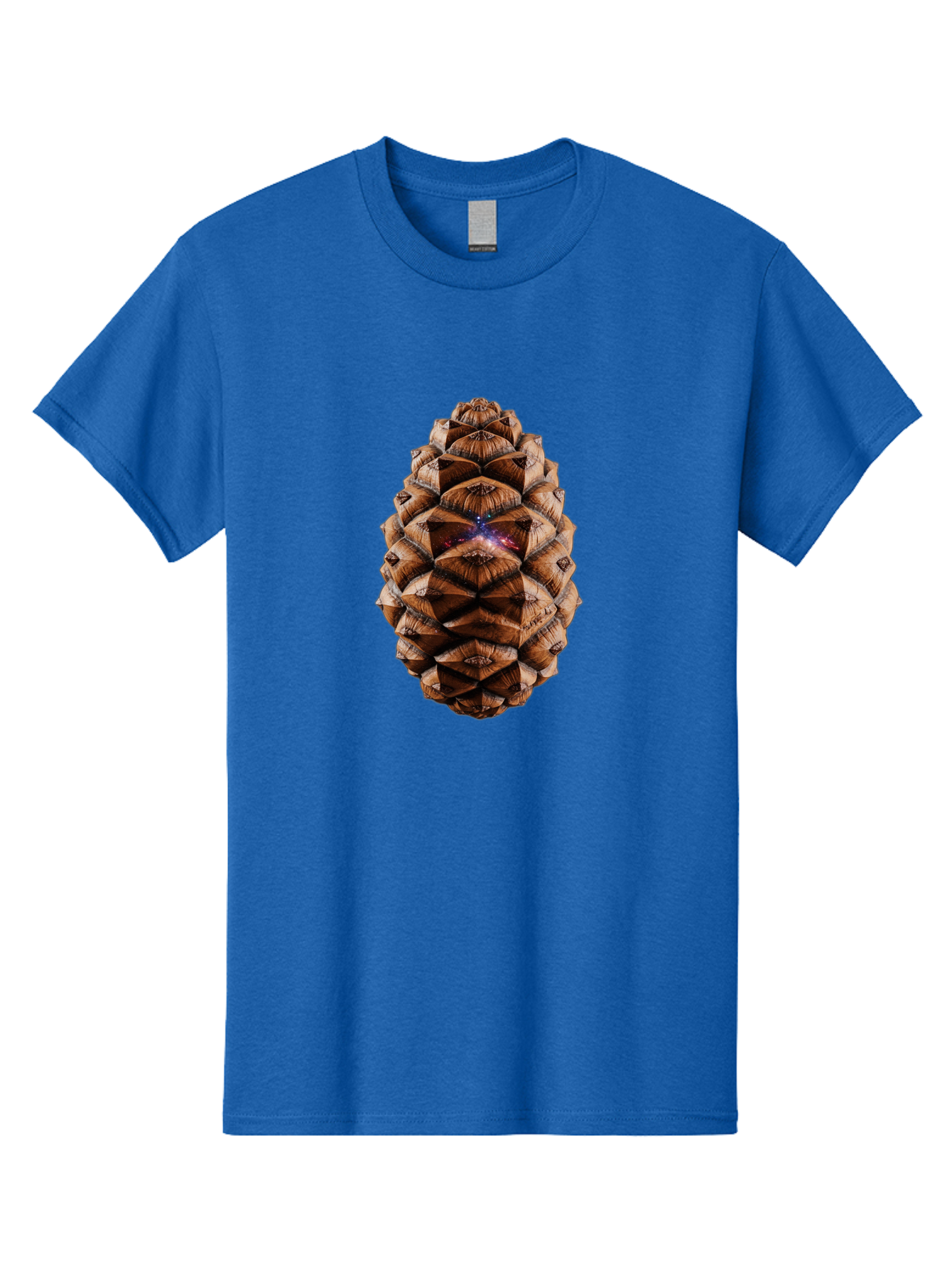 Pine-Cone-Galaxy-1 Men'S Graphic Tee, 100% Cotton, Comfortable Casual Summer Wear, Machine Washable, Vintage Camera, Old Camera, Antique Camera, Black Camera, Classic Photography, Photography Equipment, Nostalgic Device, Film Camera, Ban115