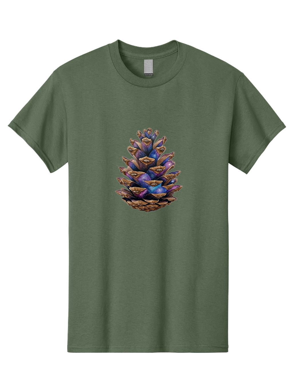 Pine-Cone-Galaxy Men'S Graphic Tee, 100% Cotton, Comfortable Casual Summer Wear, Machine Washable, Vintage Camera, Old Camera, Antique Camera, Black Camera, Classic Photography, Photography Equipment, Nostalgic Device, Film Camera, Camera Art Ban116